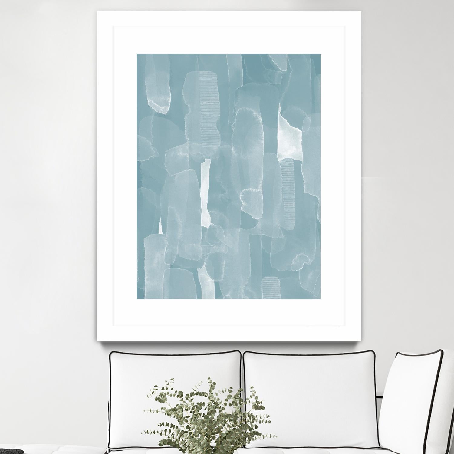 Smoke Stack I by Grace Popp on GIANT ART - blue abstract abstract