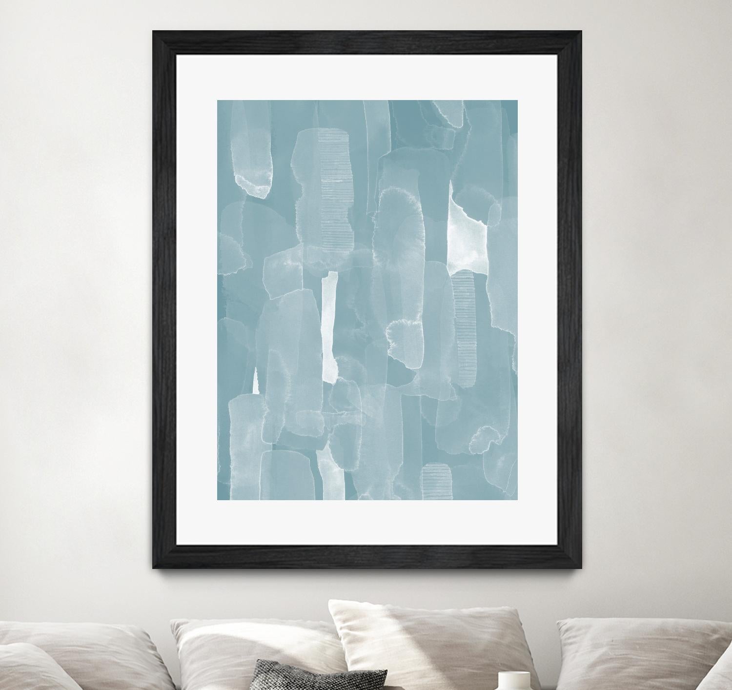 Smoke Stack I by Grace Popp on GIANT ART - blue abstract abstract