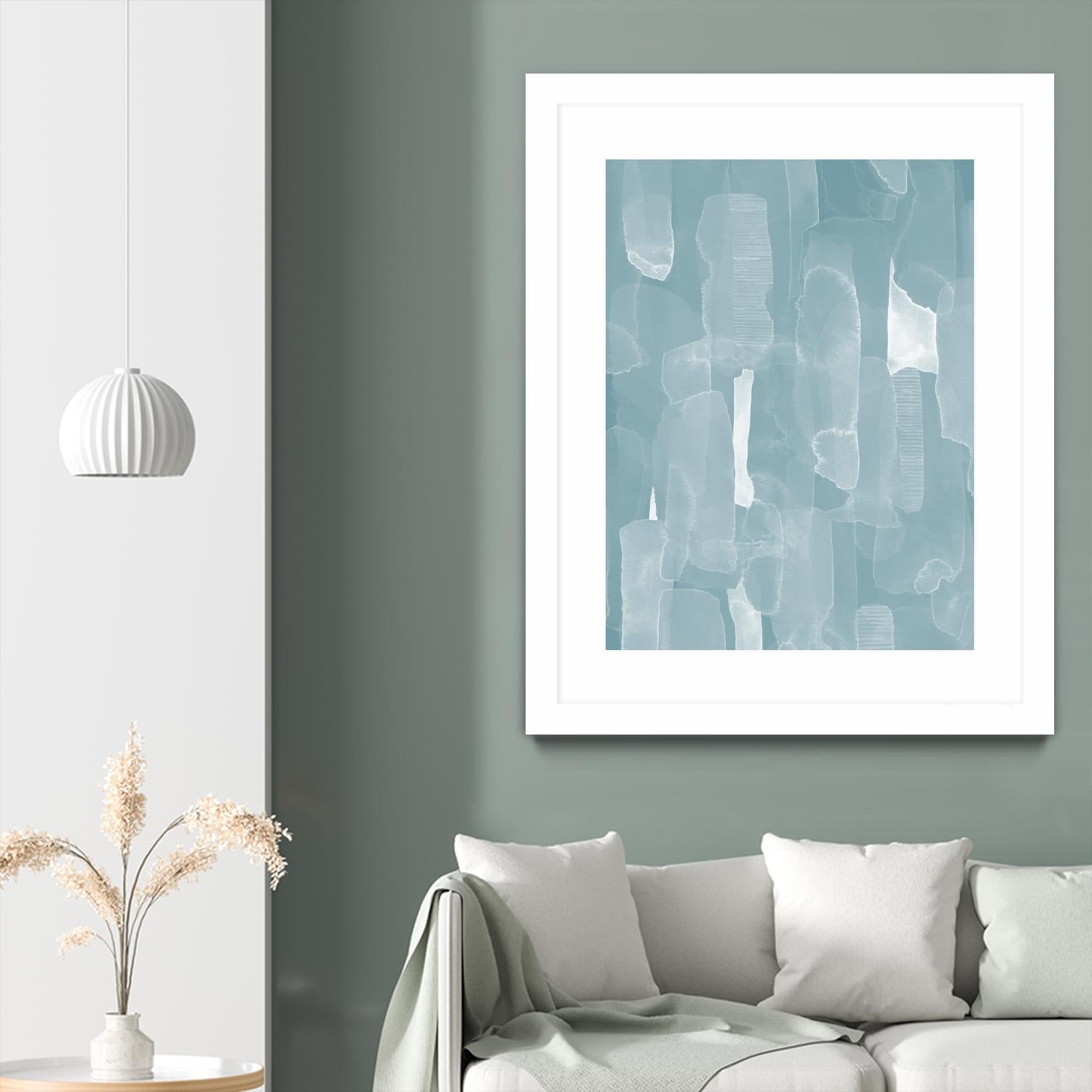 Smoke Stack I by Grace Popp on GIANT ART - blue abstract abstract