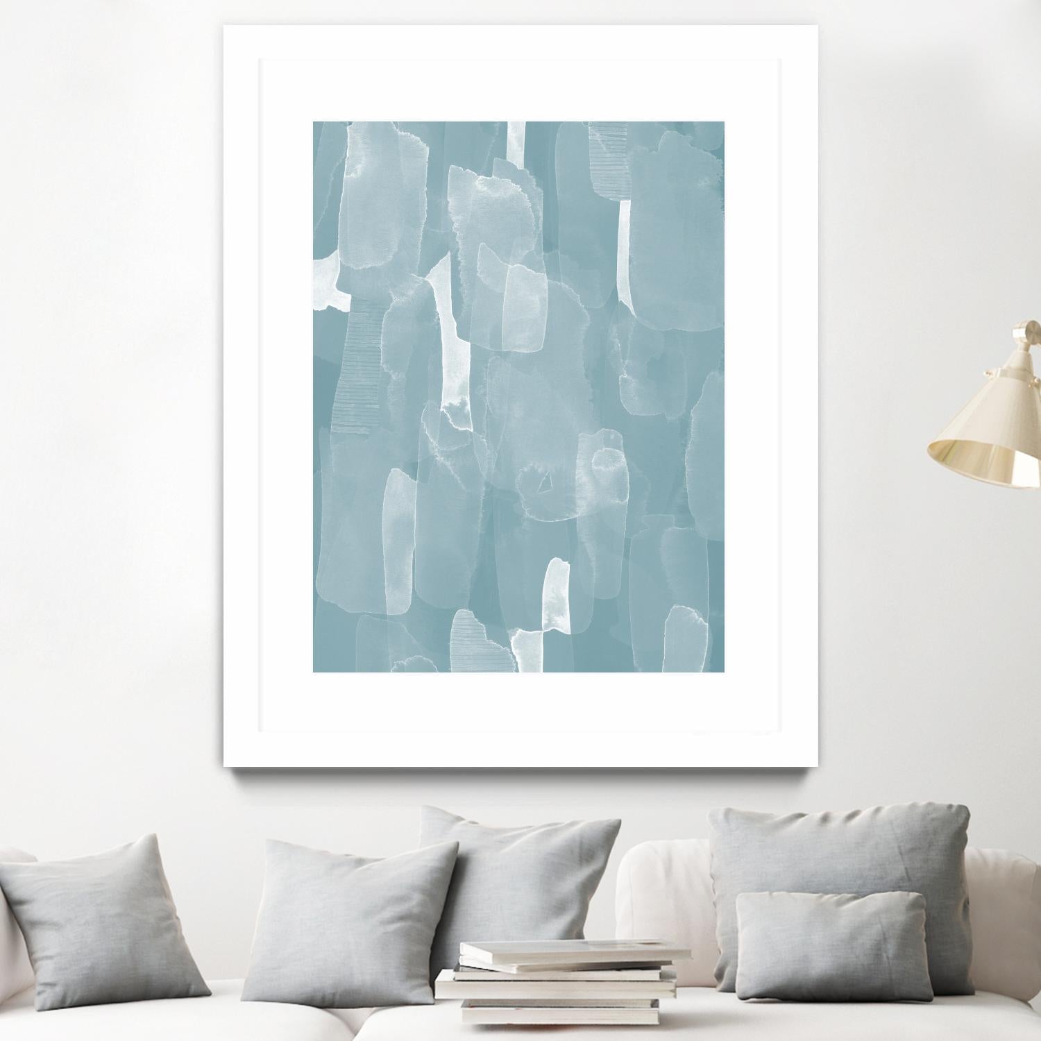 Smoke Stack II by Grace Popp on GIANT ART - blue abstract