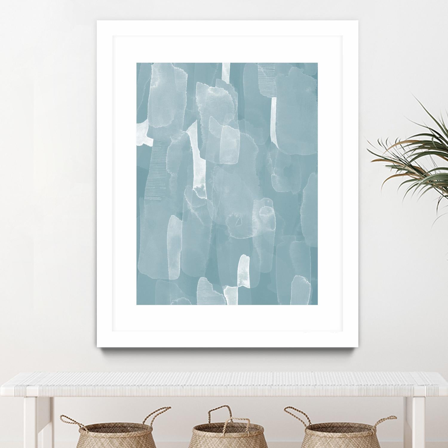 Smoke Stack II by Grace Popp on GIANT ART - blue abstract