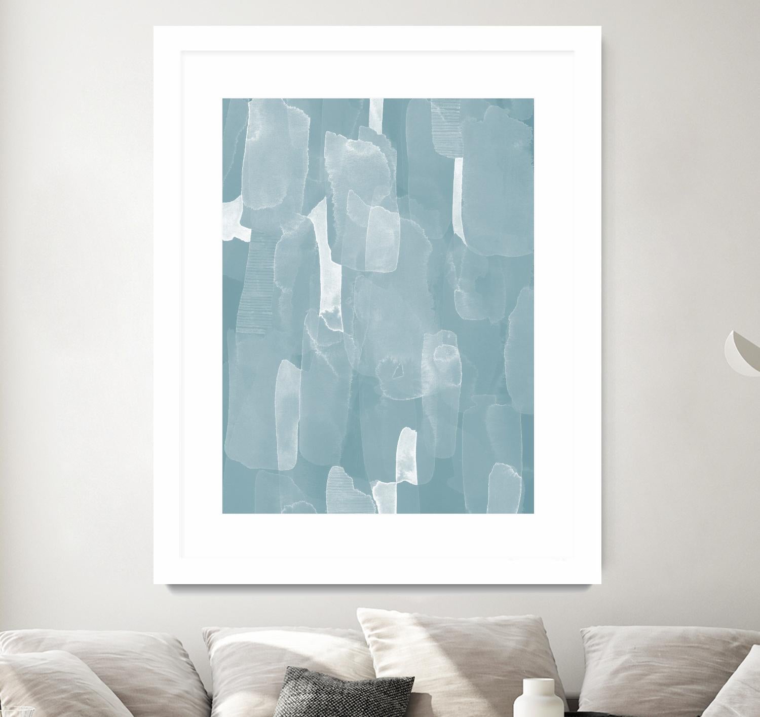 Smoke Stack II by Grace Popp on GIANT ART - blue abstract