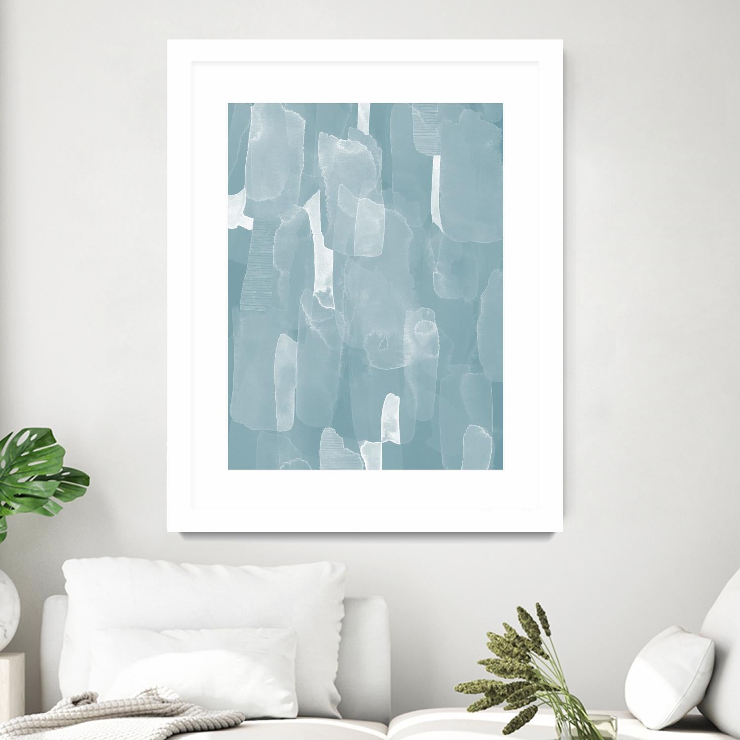 Smoke Stack II by Grace Popp on GIANT ART - blue abstract