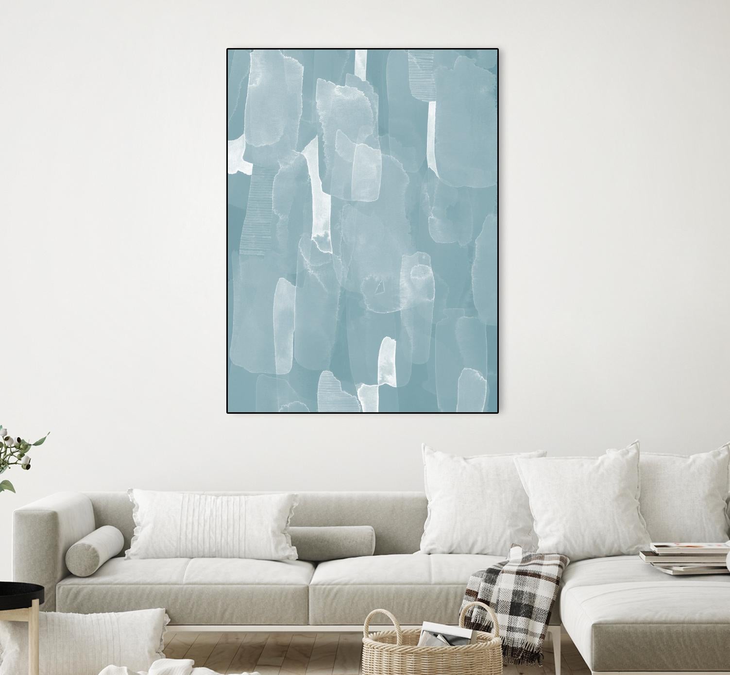 Smoke Stack II by Grace Popp on GIANT ART - blue abstract