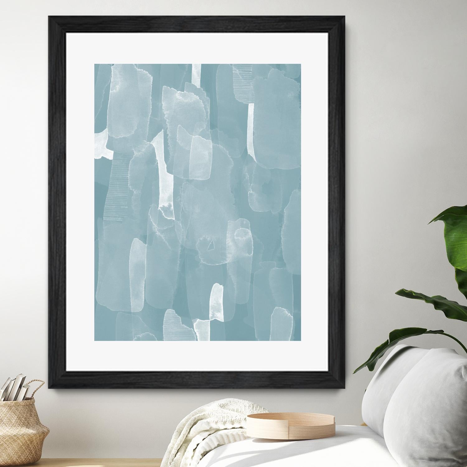 Smoke Stack II by Grace Popp on GIANT ART - blue abstract