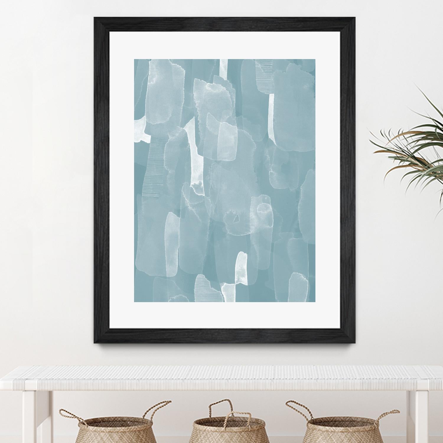 Smoke Stack II by Grace Popp on GIANT ART - blue abstract