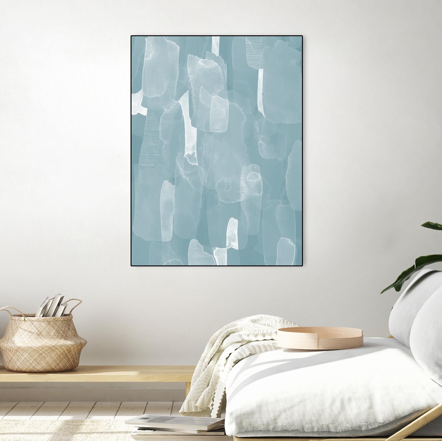 Smoke Stack II by Grace Popp on GIANT ART - blue abstract