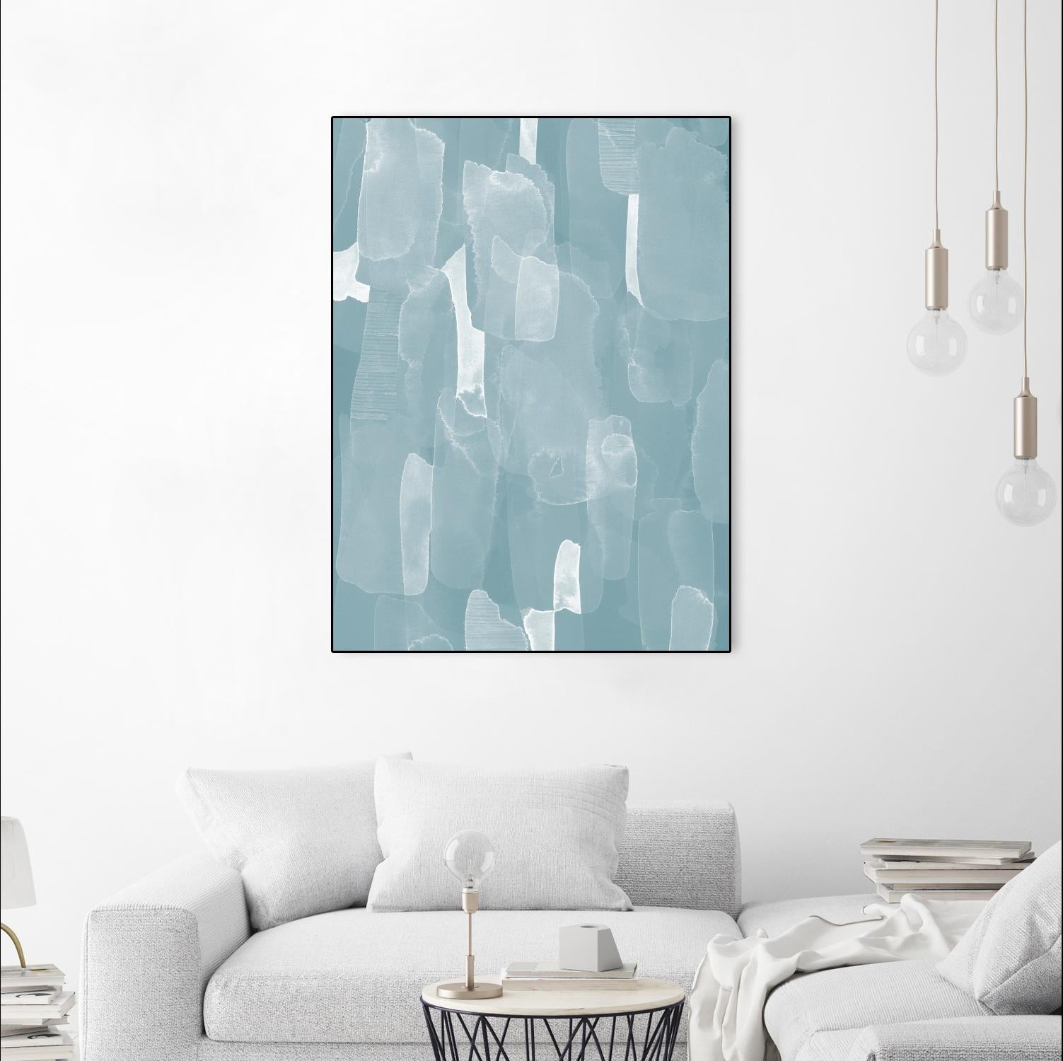 Smoke Stack II by Grace Popp on GIANT ART - blue abstract