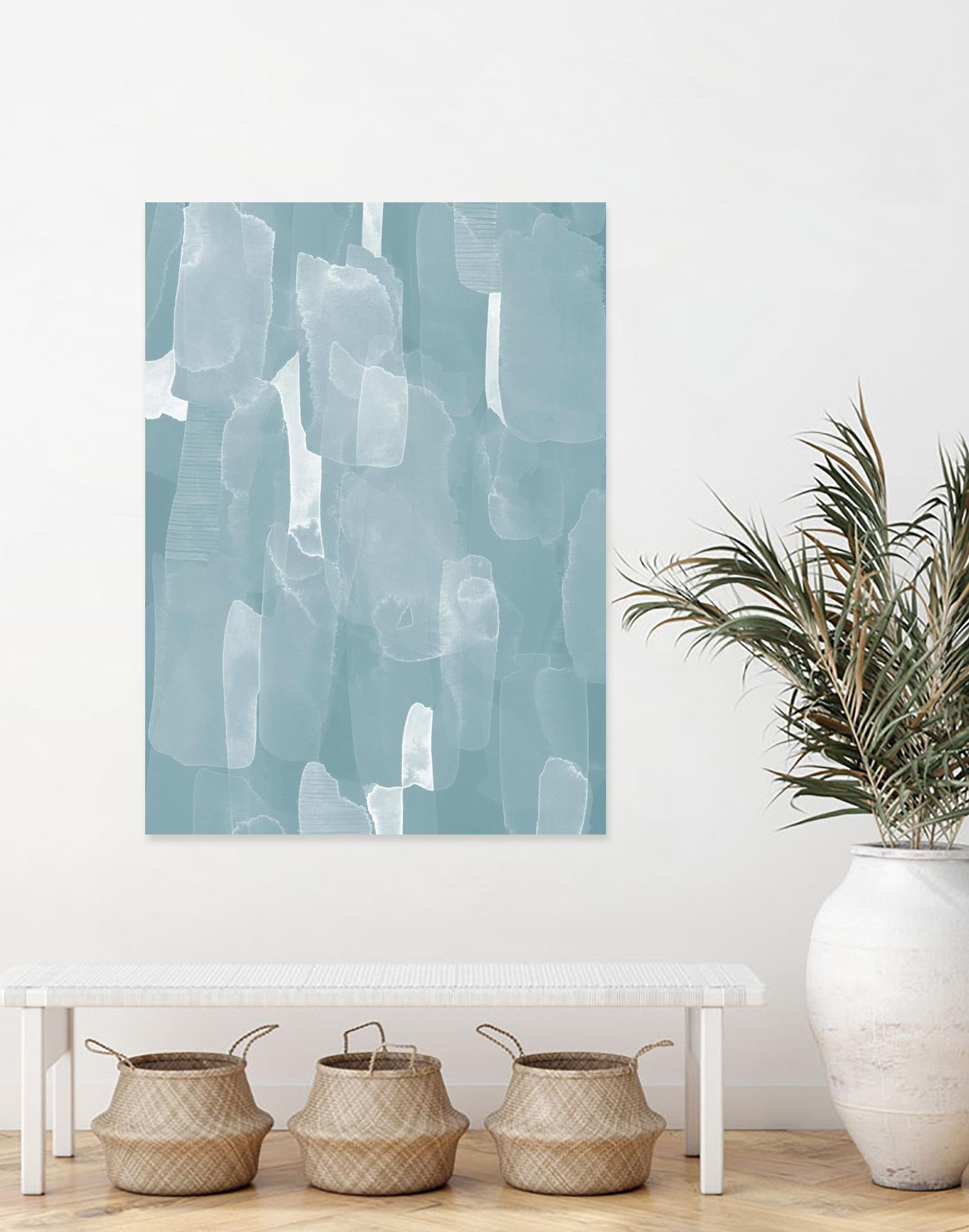 Smoke Stack II by Grace Popp on GIANT ART - blue abstract