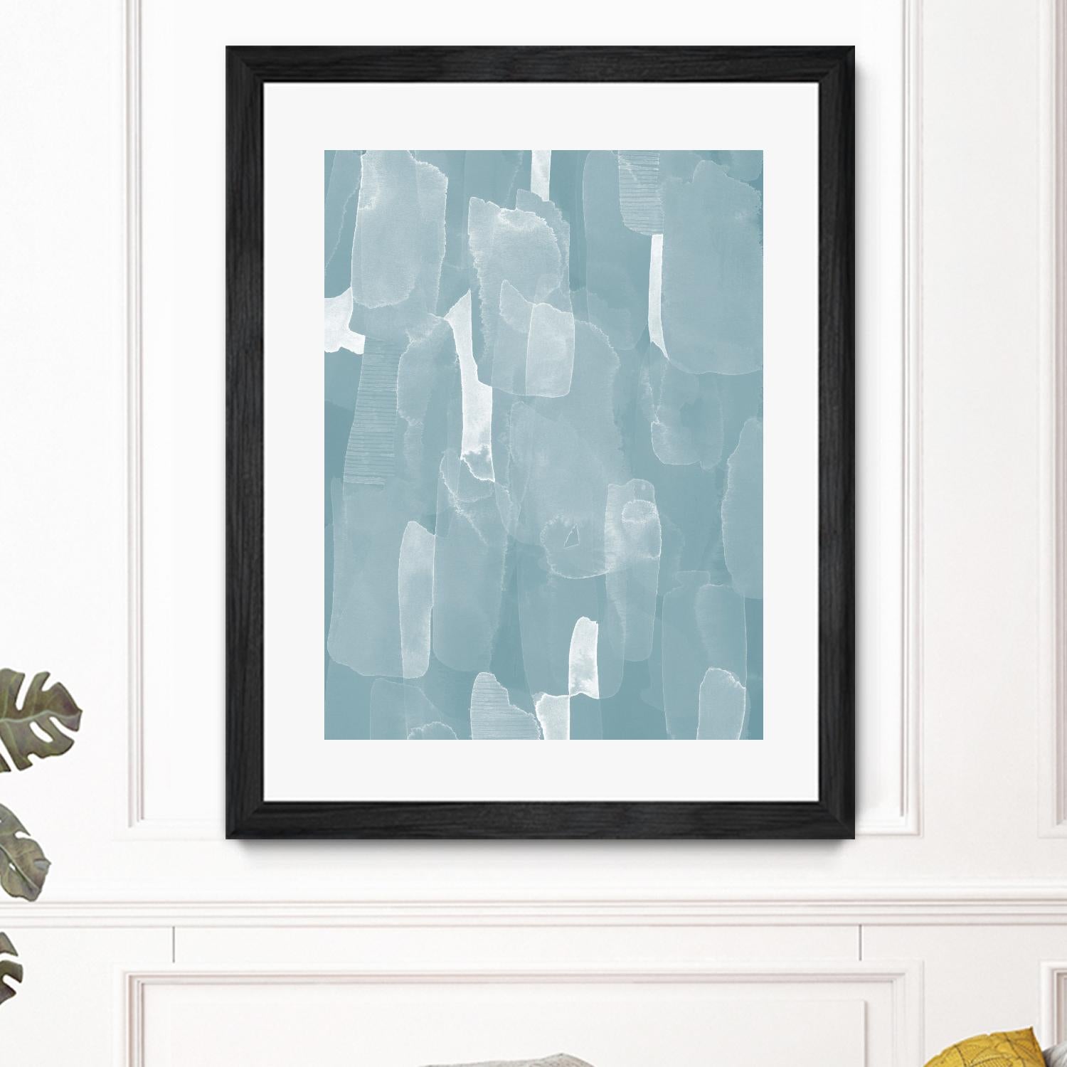 Smoke Stack II by Grace Popp on GIANT ART - blue abstract