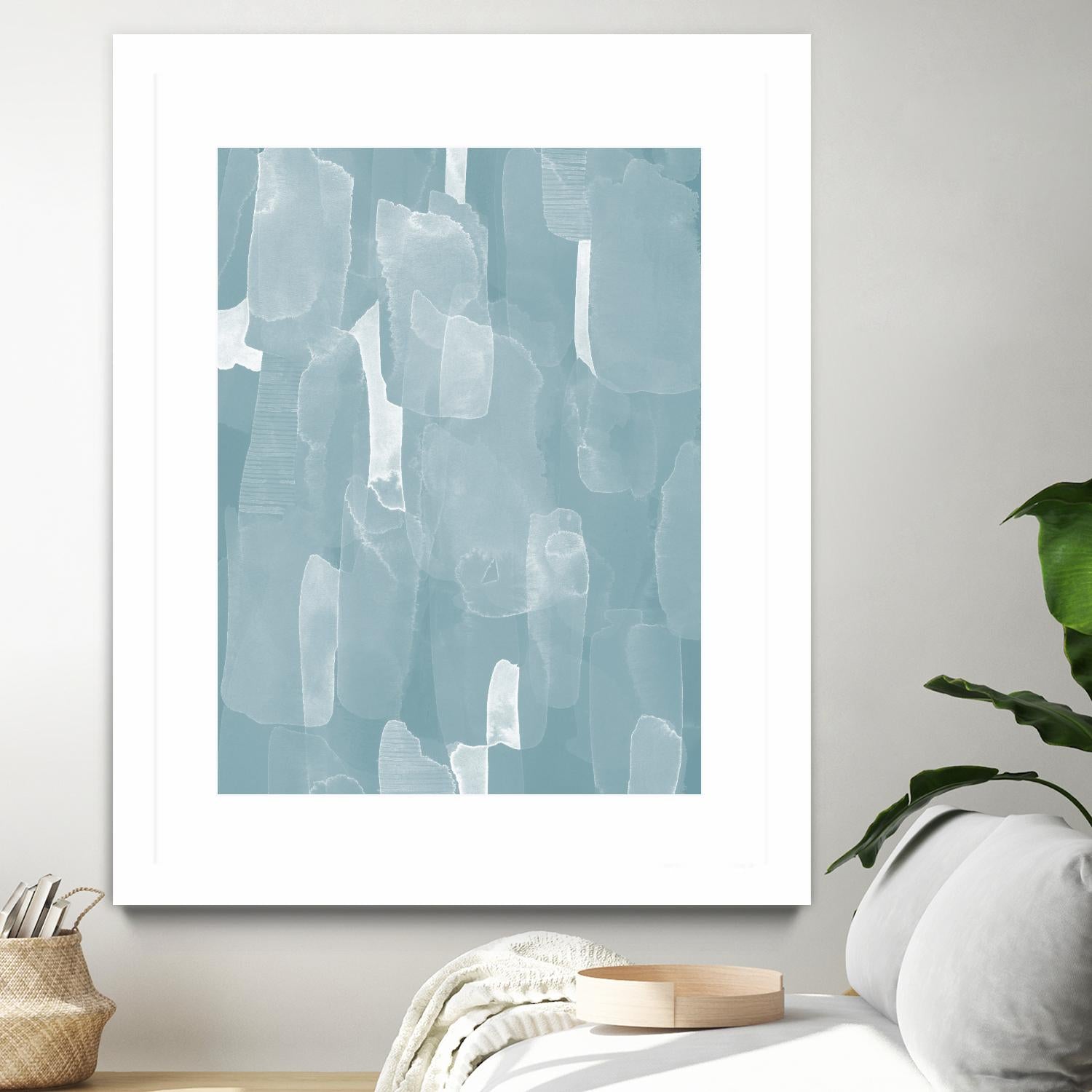 Smoke Stack II by Grace Popp on GIANT ART - blue abstract