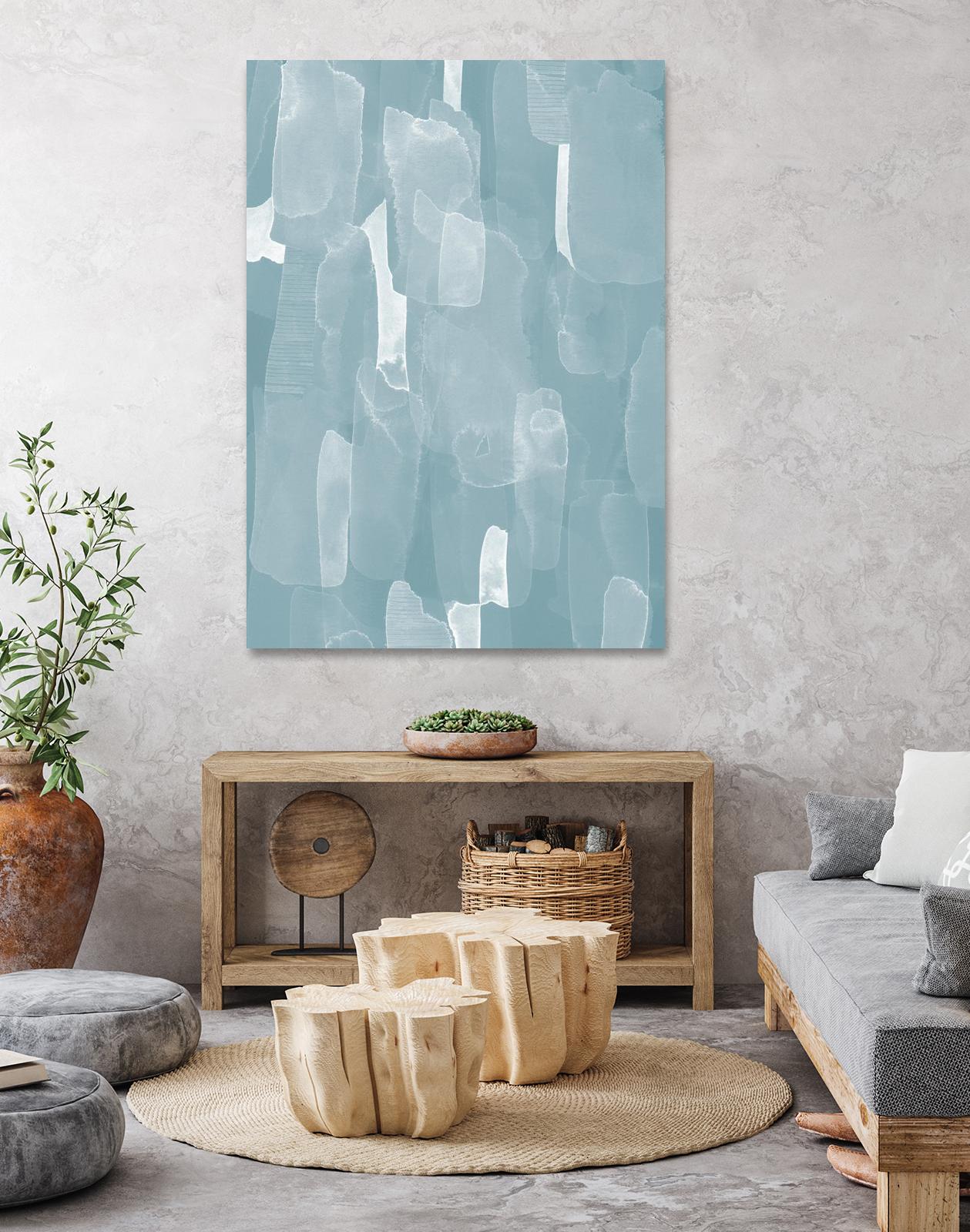 Smoke Stack II by Grace Popp on GIANT ART - blue abstract