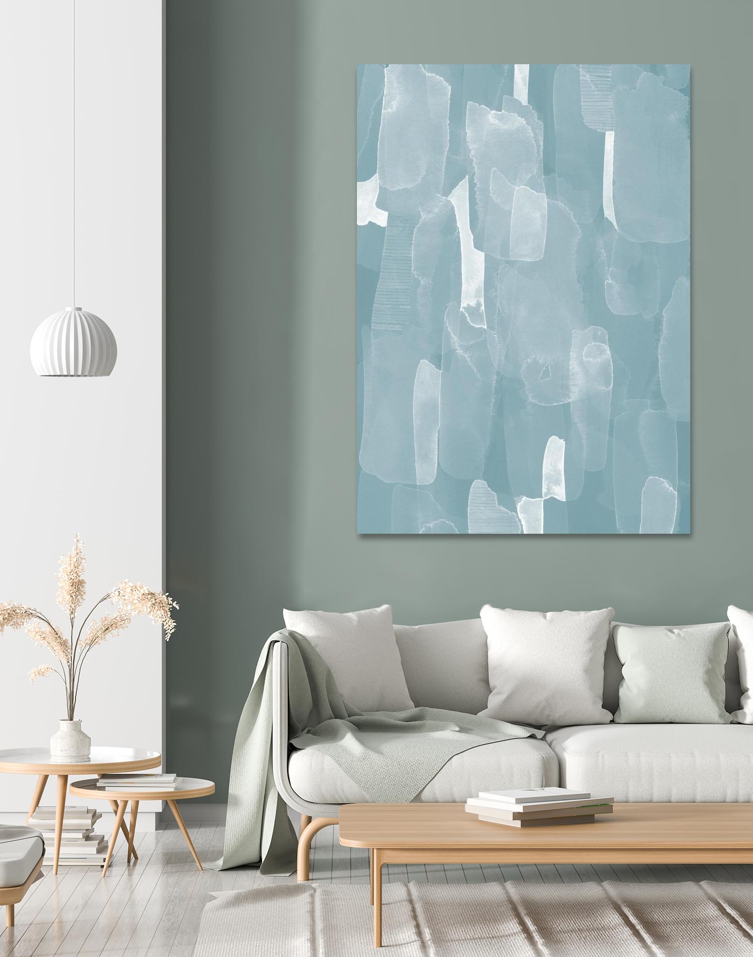 Smoke Stack II by Grace Popp on GIANT ART - blue abstract