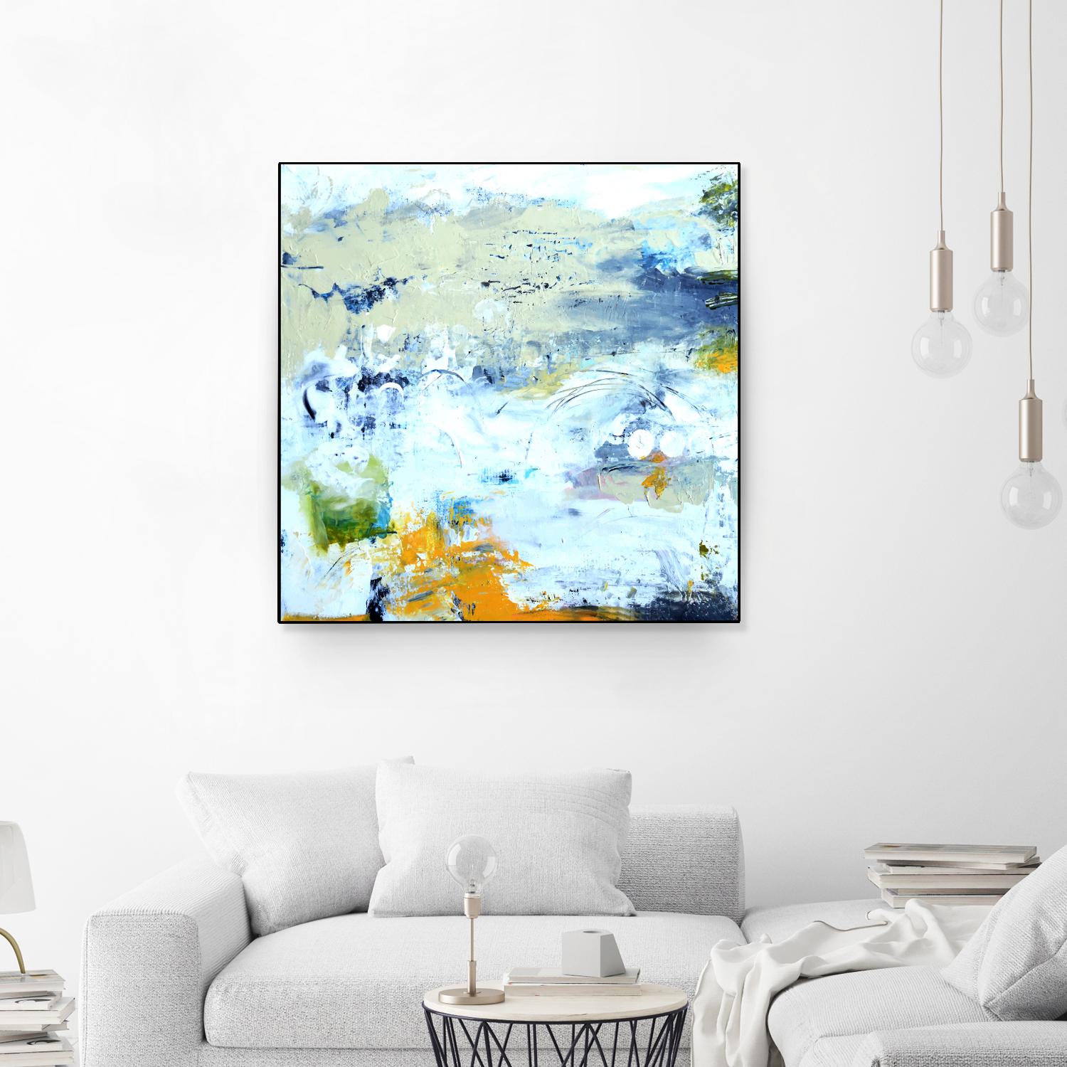 Abstract Beach by Karen Fields on GIANT ART - green abstract abstract