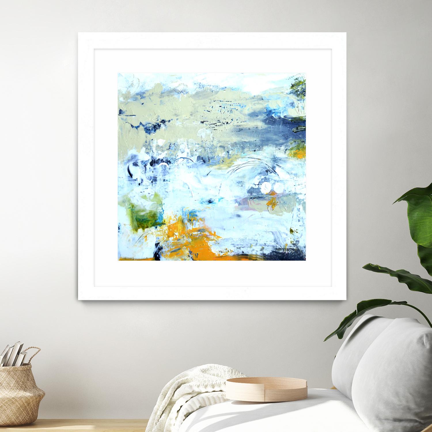 Abstract Beach by Karen Fields on GIANT ART - green abstract abstract