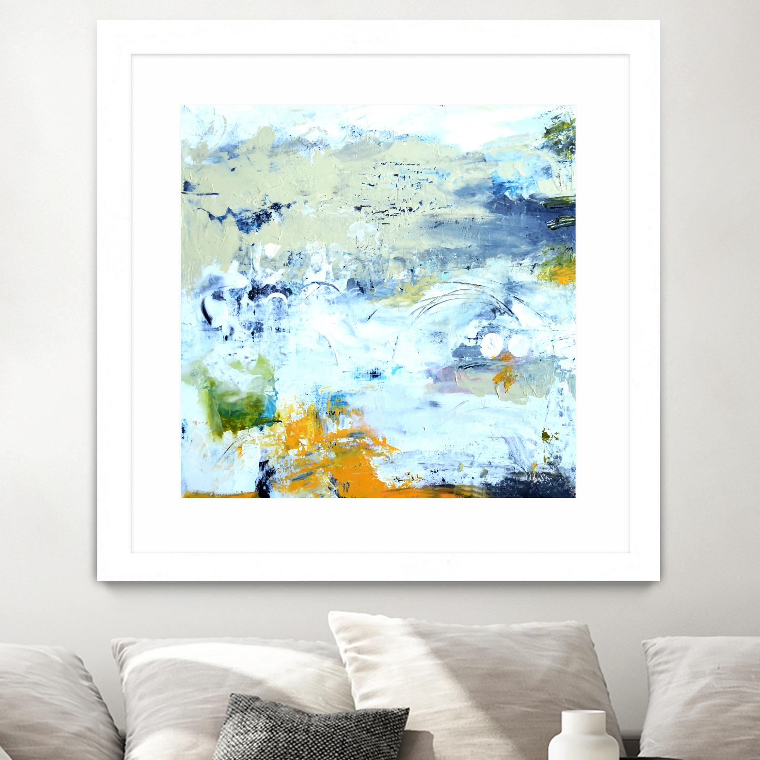 Abstract Beach by Karen Fields on GIANT ART - green abstract abstract