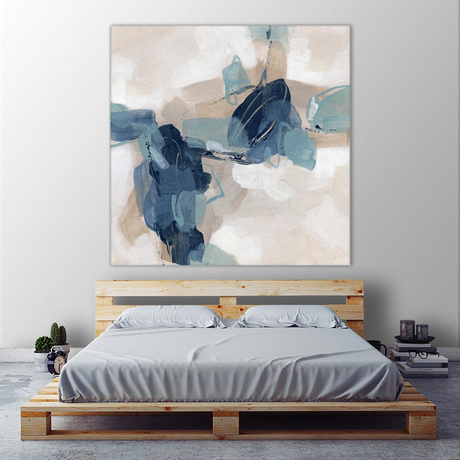 Blues Chorus I by June Vess on GIANT ART - beige abstract abstract