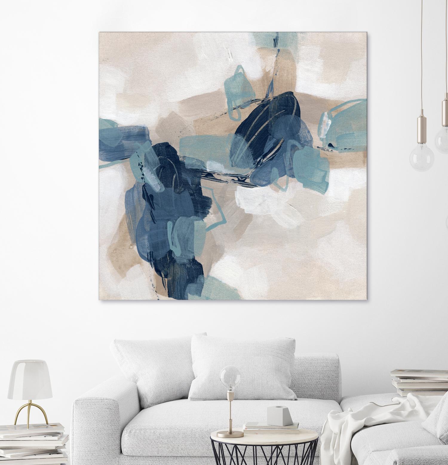 Blues Chorus I by June Vess on GIANT ART - beige abstract abstract