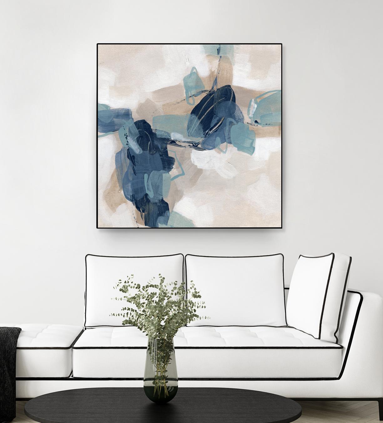 Blues Chorus I by June Vess on GIANT ART - beige abstract abstract