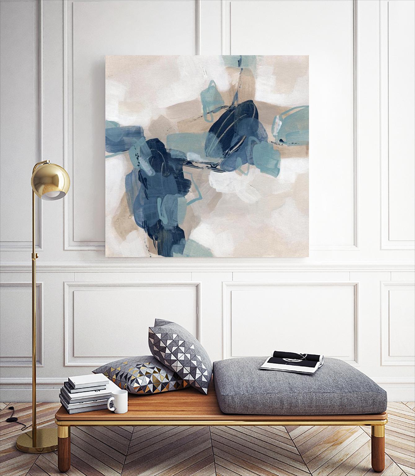 Blues Chorus I by June Vess on GIANT ART - beige abstract abstract