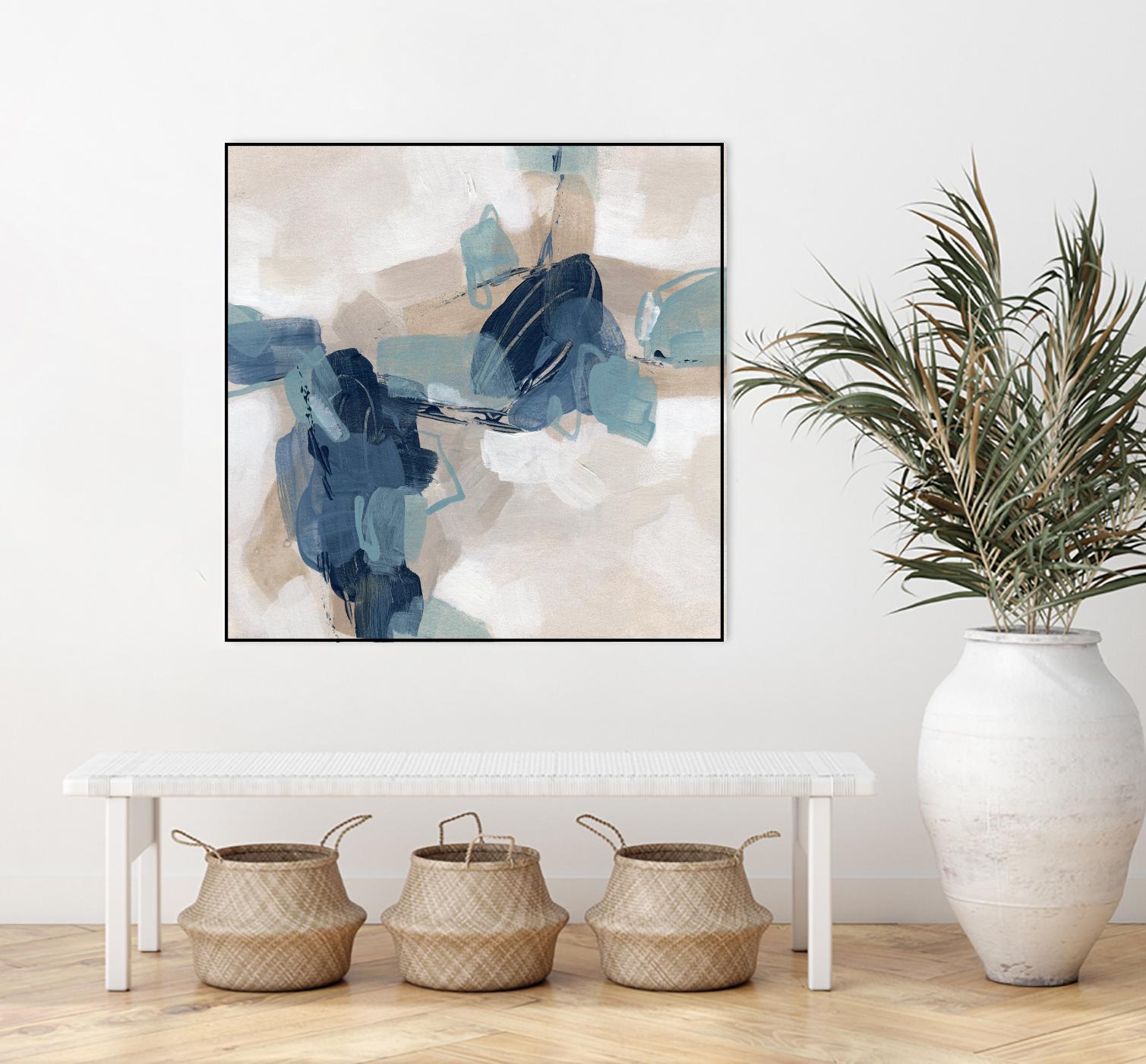 Blues Chorus I by June Vess on GIANT ART - beige abstract abstract