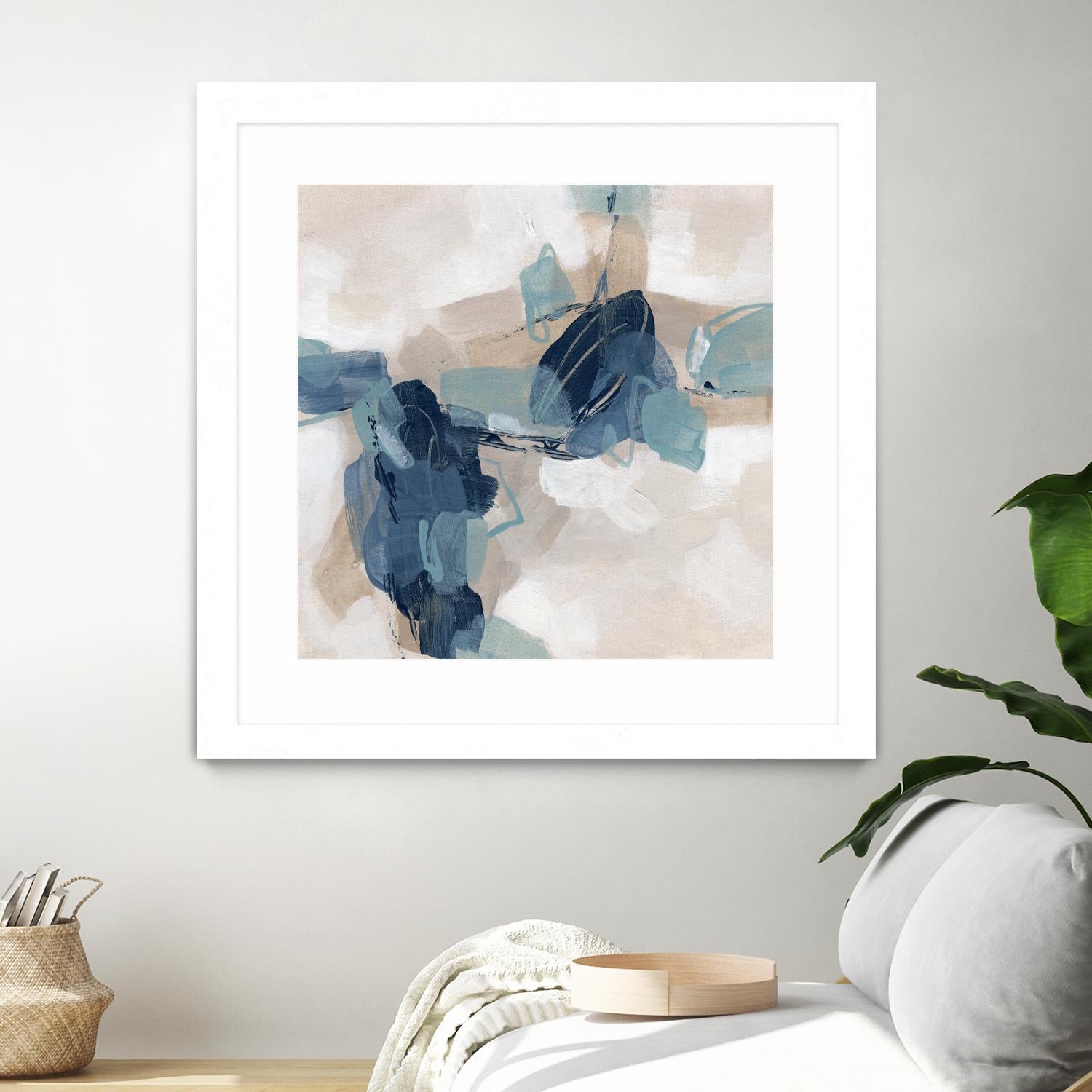 Blues Chorus I by June Vess on GIANT ART - beige abstract abstract