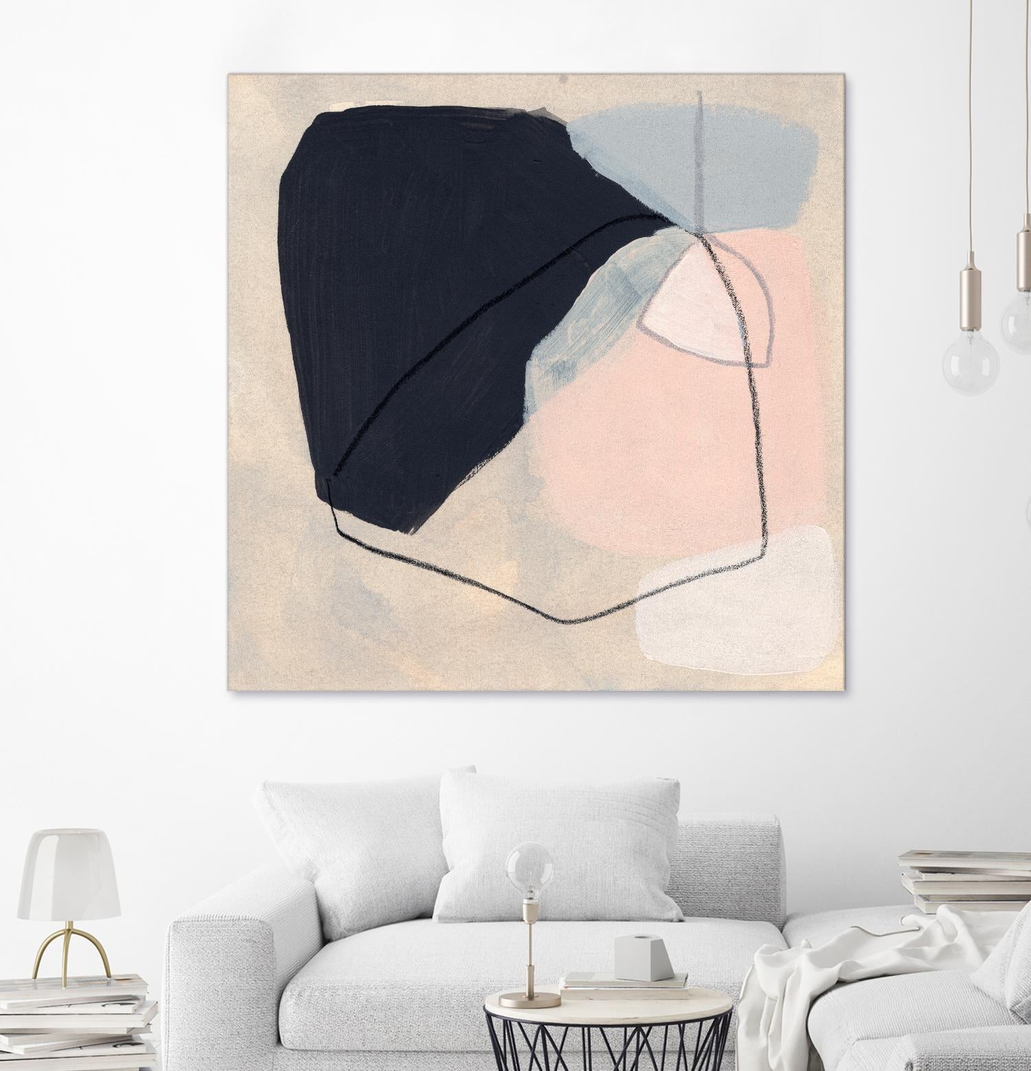 Keystone I by June Vess on GIANT ART - pink abstract abstract