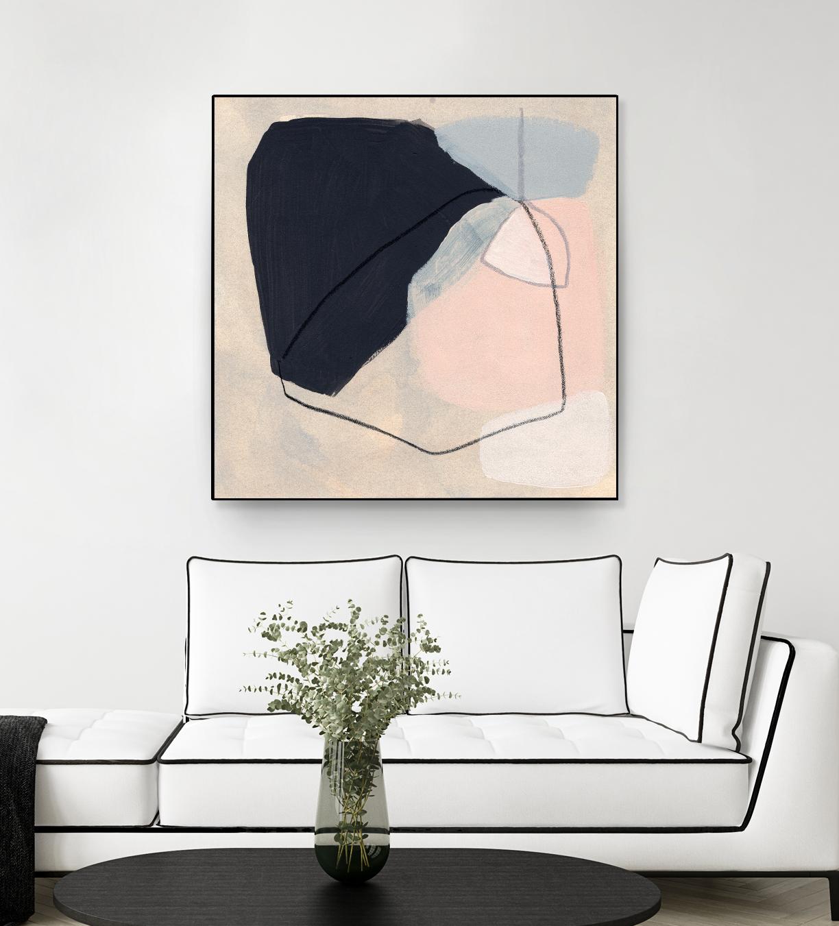 Keystone I by June Vess on GIANT ART - pink abstract abstract