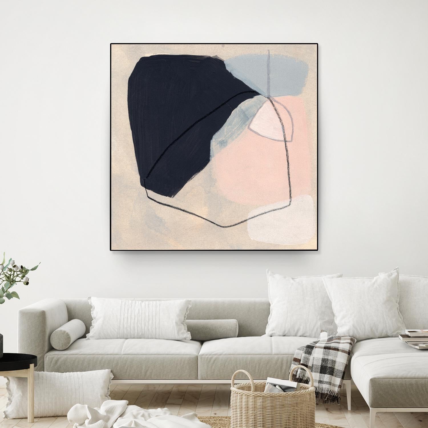 Keystone I by June Vess on GIANT ART - pink abstract abstract