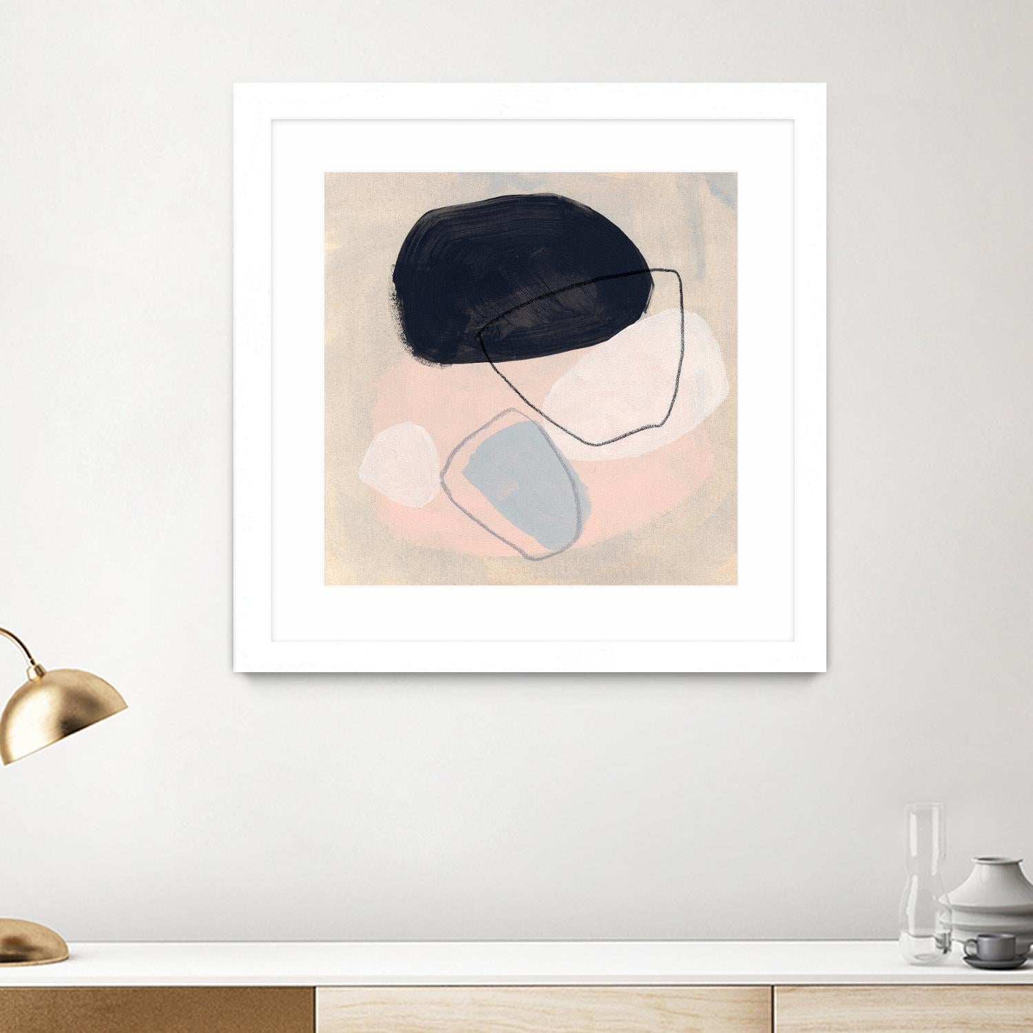 Keystone II by June Vess on GIANT ART - pink abstract abstract