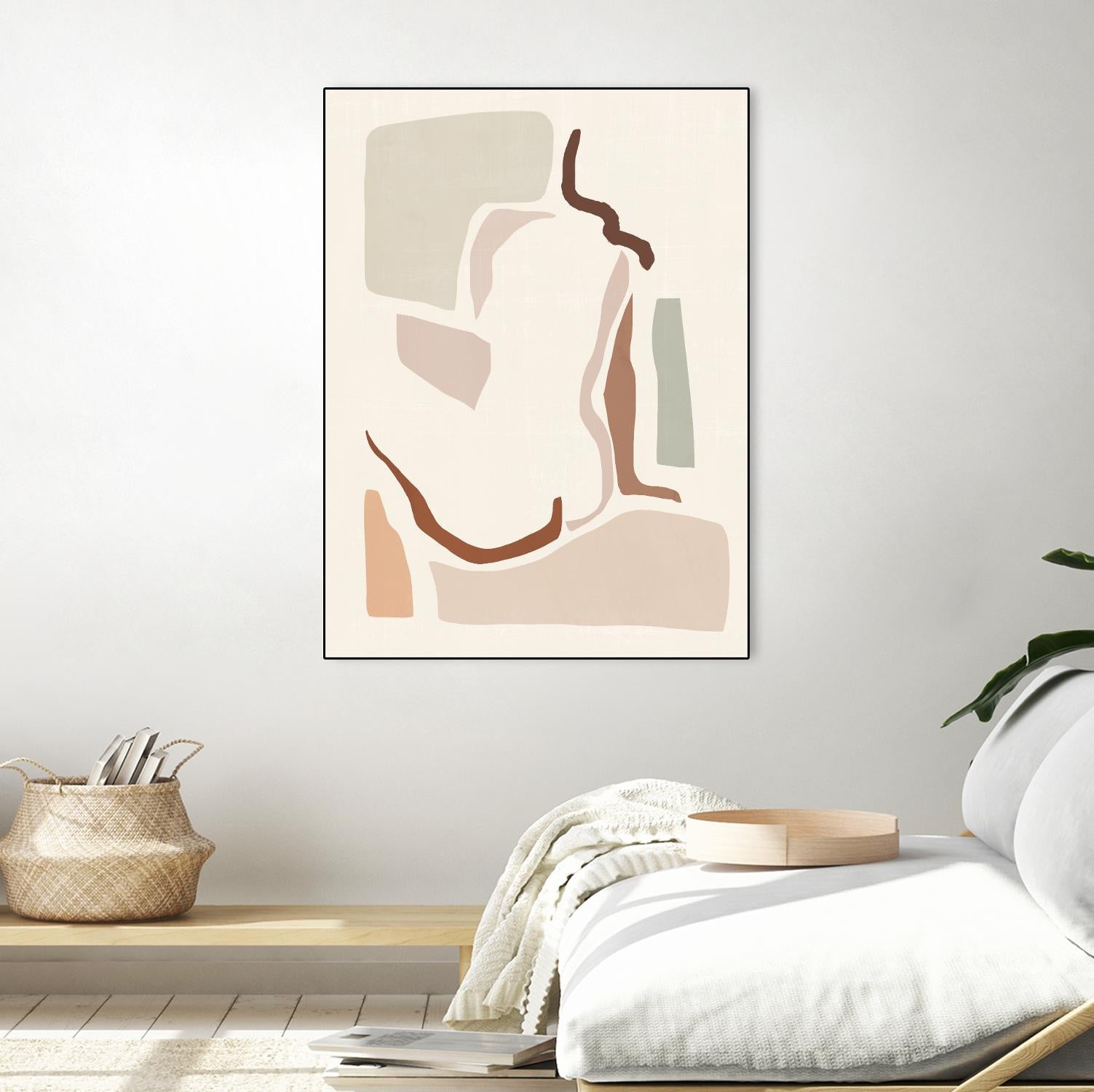 Lounge Abstract I by Victoria Barnes on GIANT ART - pink fashion & figurative abstract