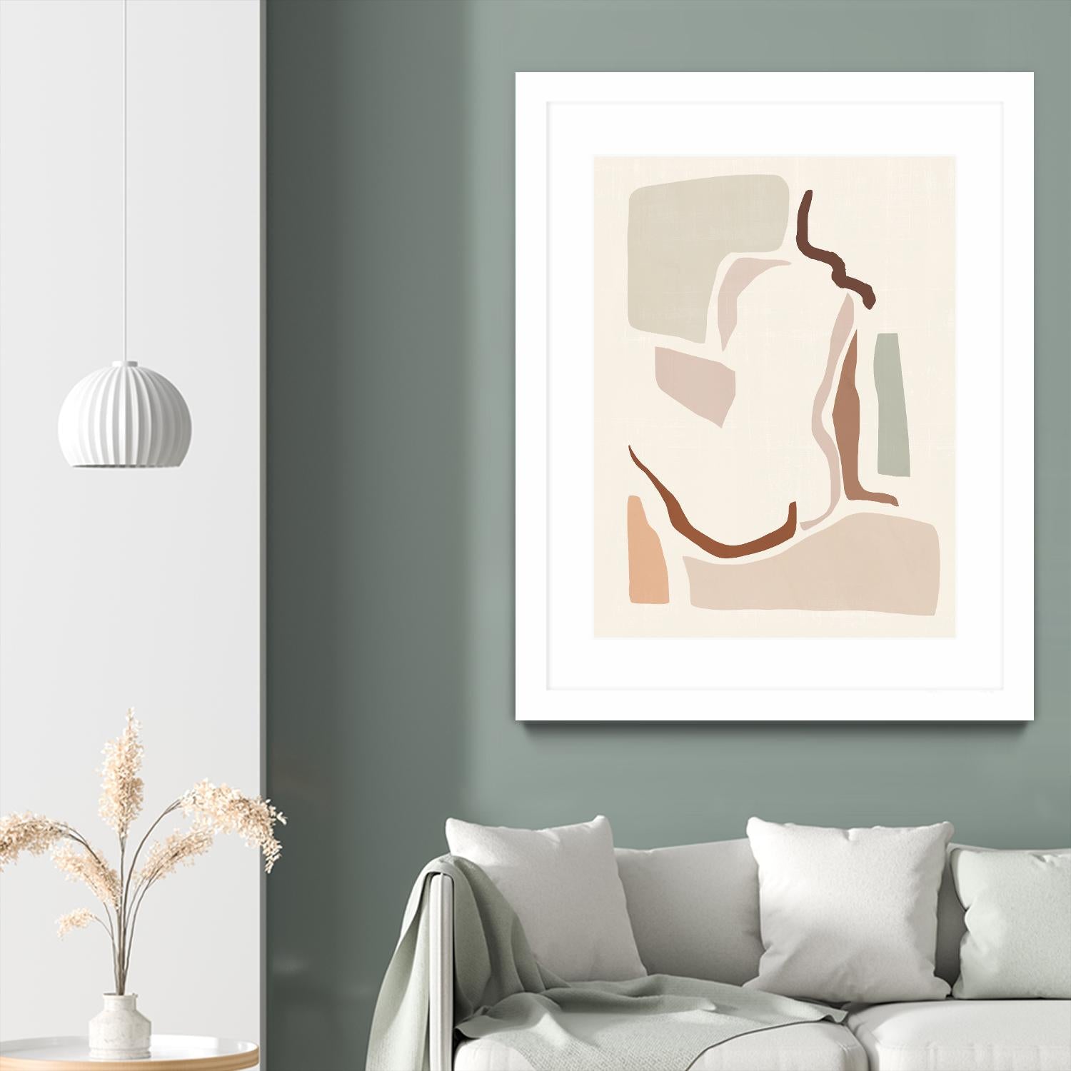 Lounge Abstract I by Victoria Barnes on GIANT ART - pink fashion & figurative abstract