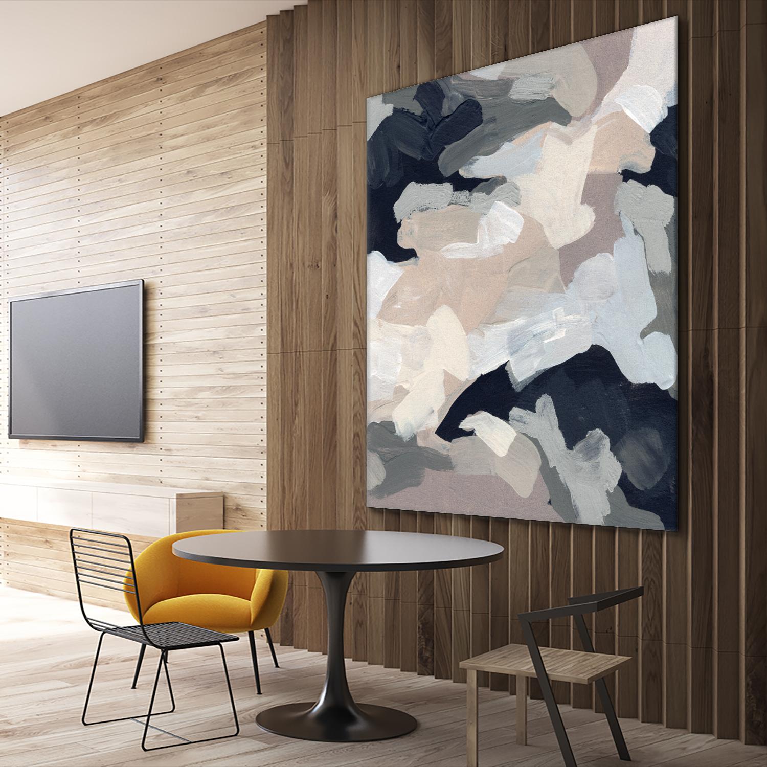 Monochrome Currents I by June Vess on GIANT ART - white abstract abstract