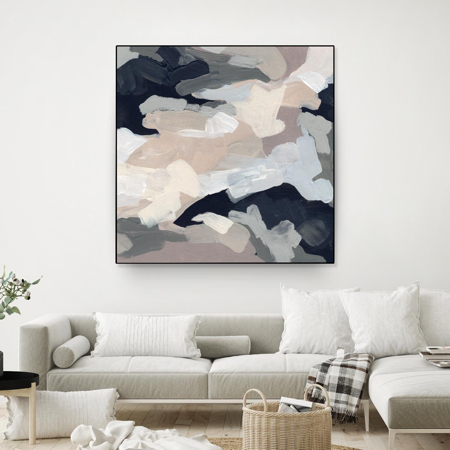Monochrome Currents I by June Vess on GIANT ART - white abstract abstract