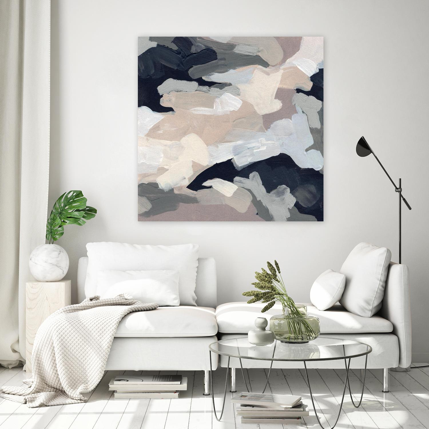Monochrome Currents I by June Vess on GIANT ART - white abstract abstract