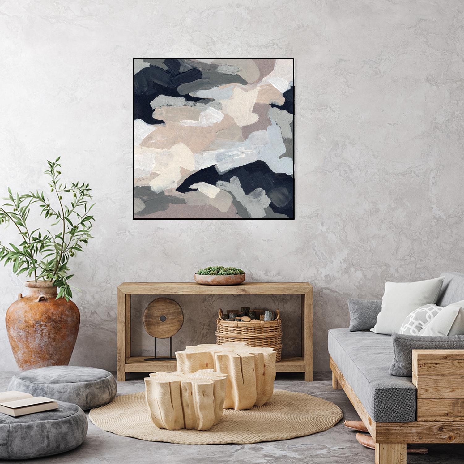 Monochrome Currents I by June Vess on GIANT ART - white abstract abstract