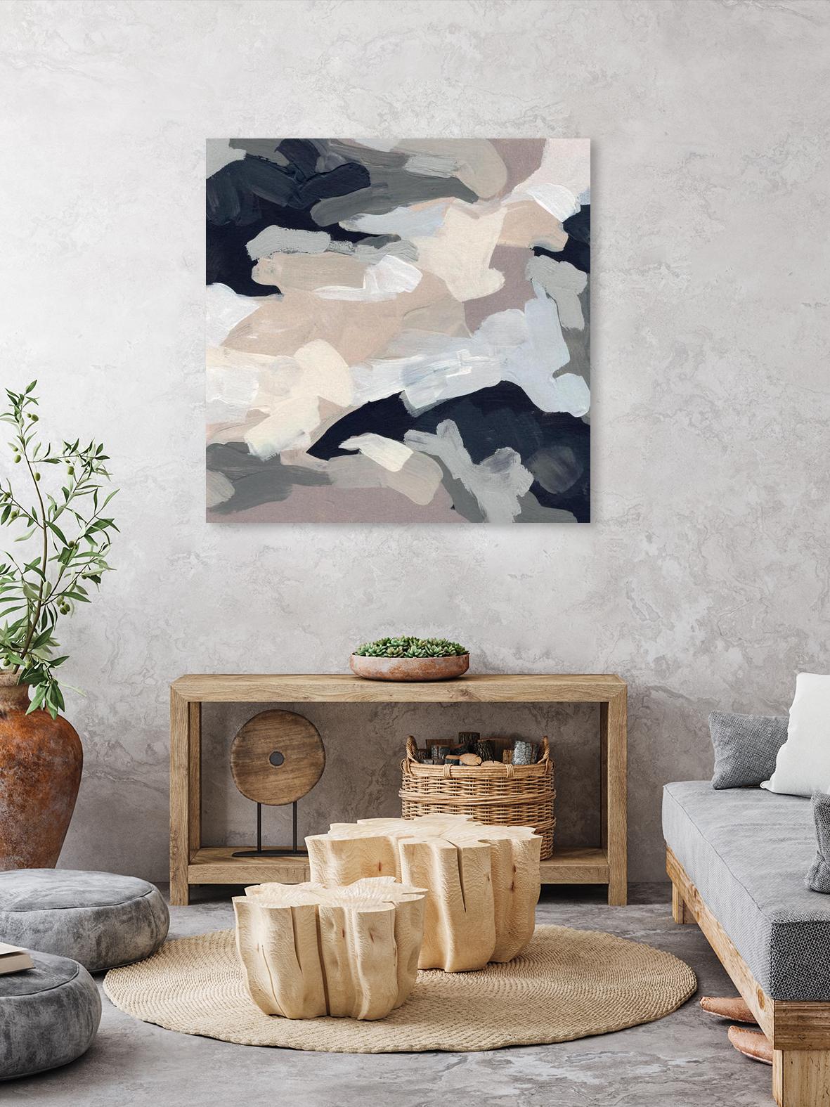 Monochrome Currents I by June Vess on GIANT ART - white abstract abstract