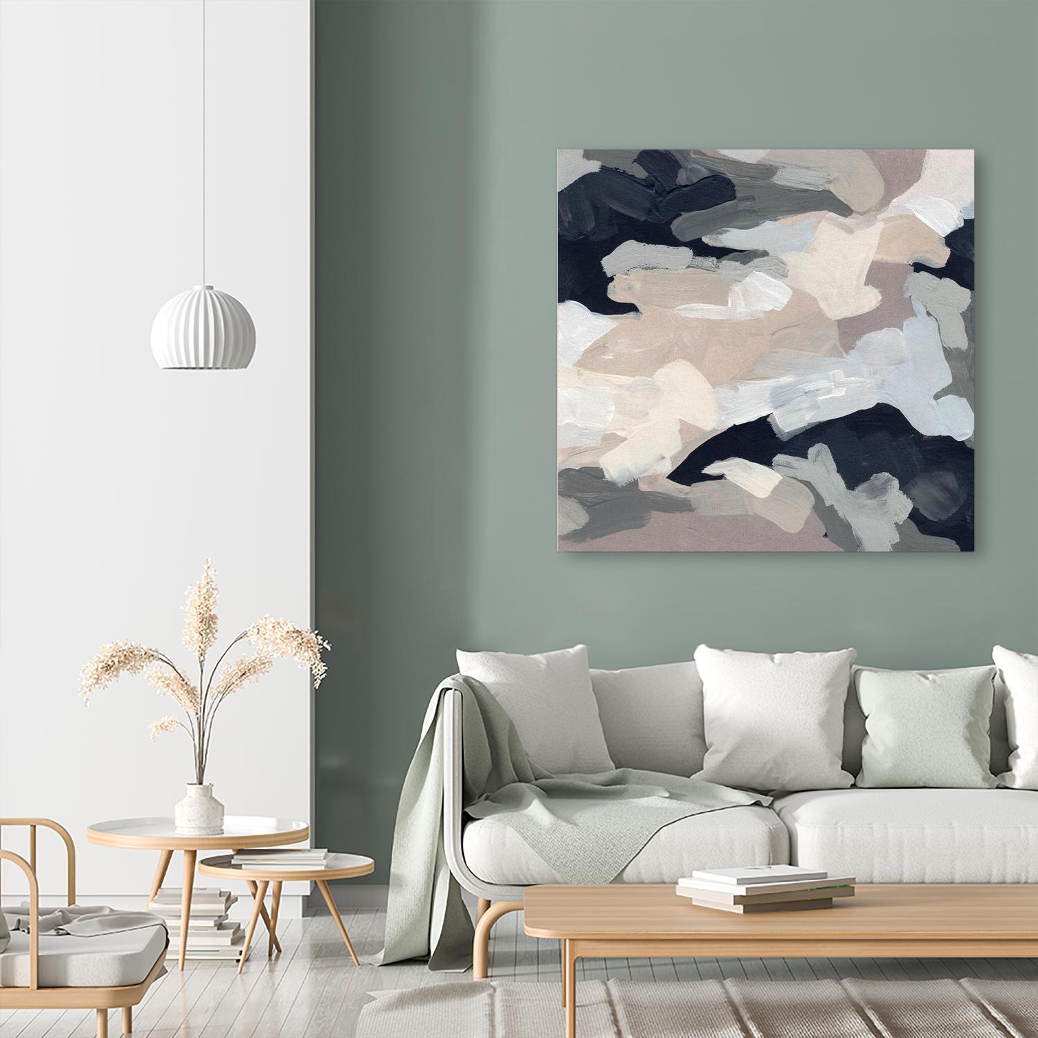 Monochrome Currents I by June Vess on GIANT ART - white abstract abstract