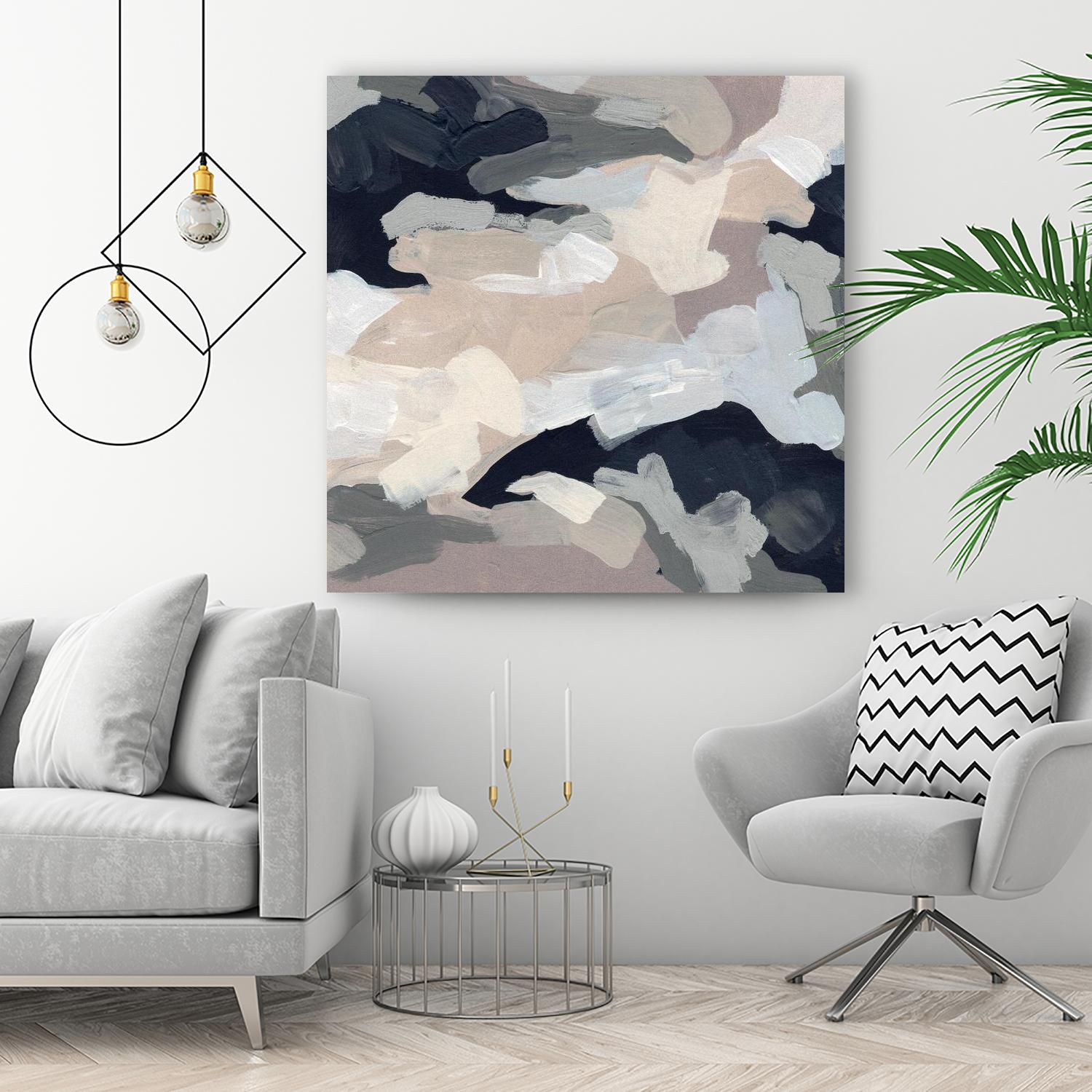 Monochrome Currents I by June Vess on GIANT ART - white abstract abstract