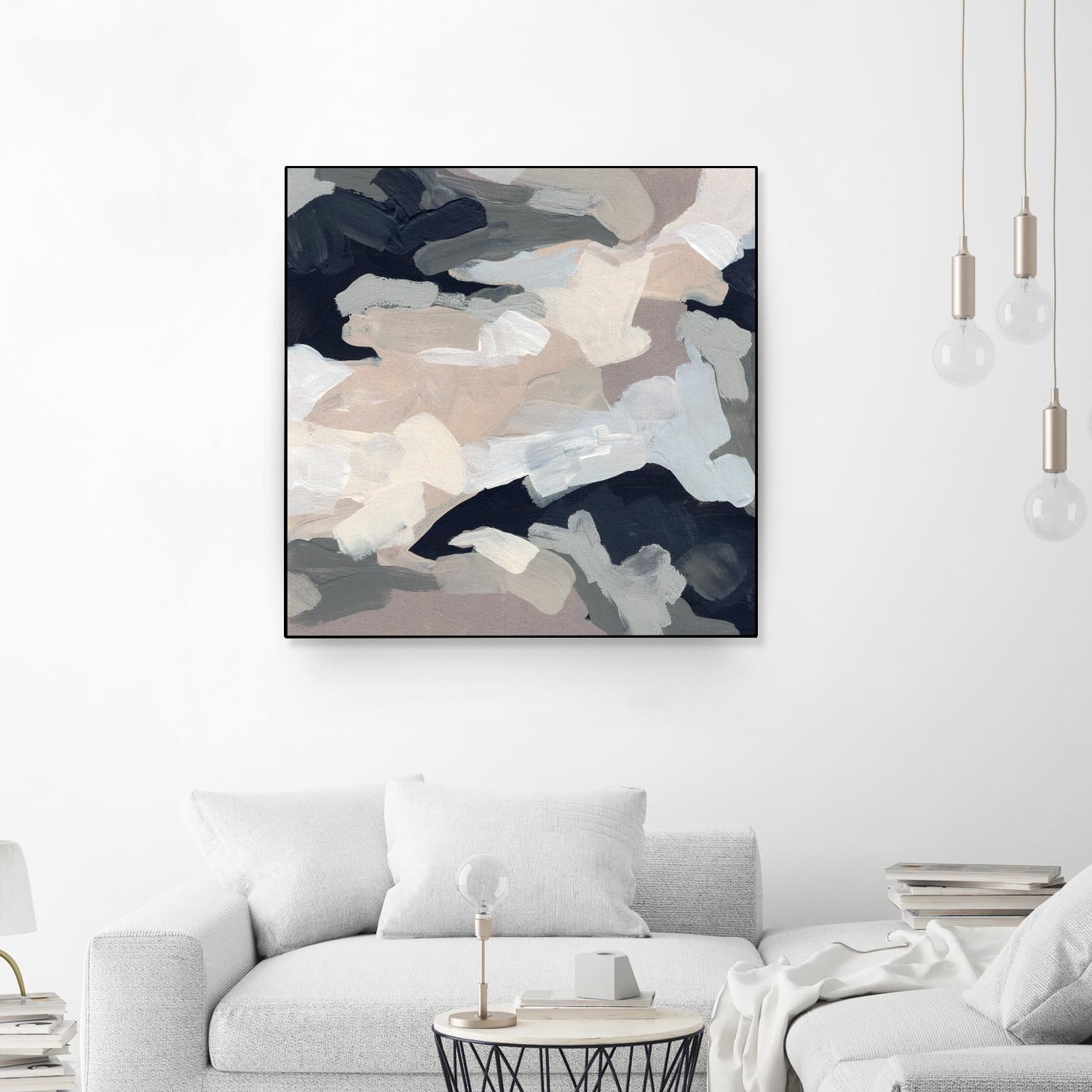 Monochrome Currents I by June Vess on GIANT ART - white abstract abstract