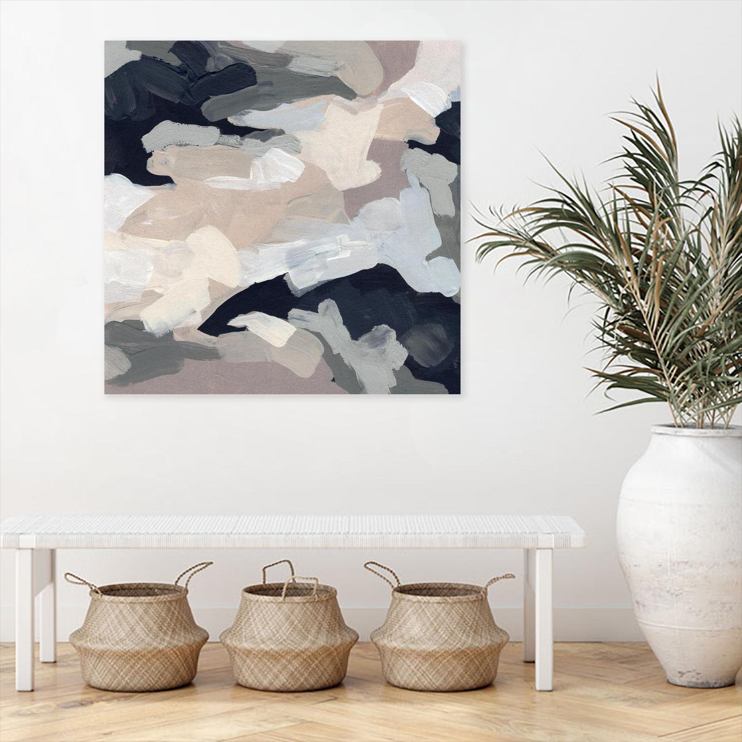 Monochrome Currents I by June Vess on GIANT ART - white abstract abstract