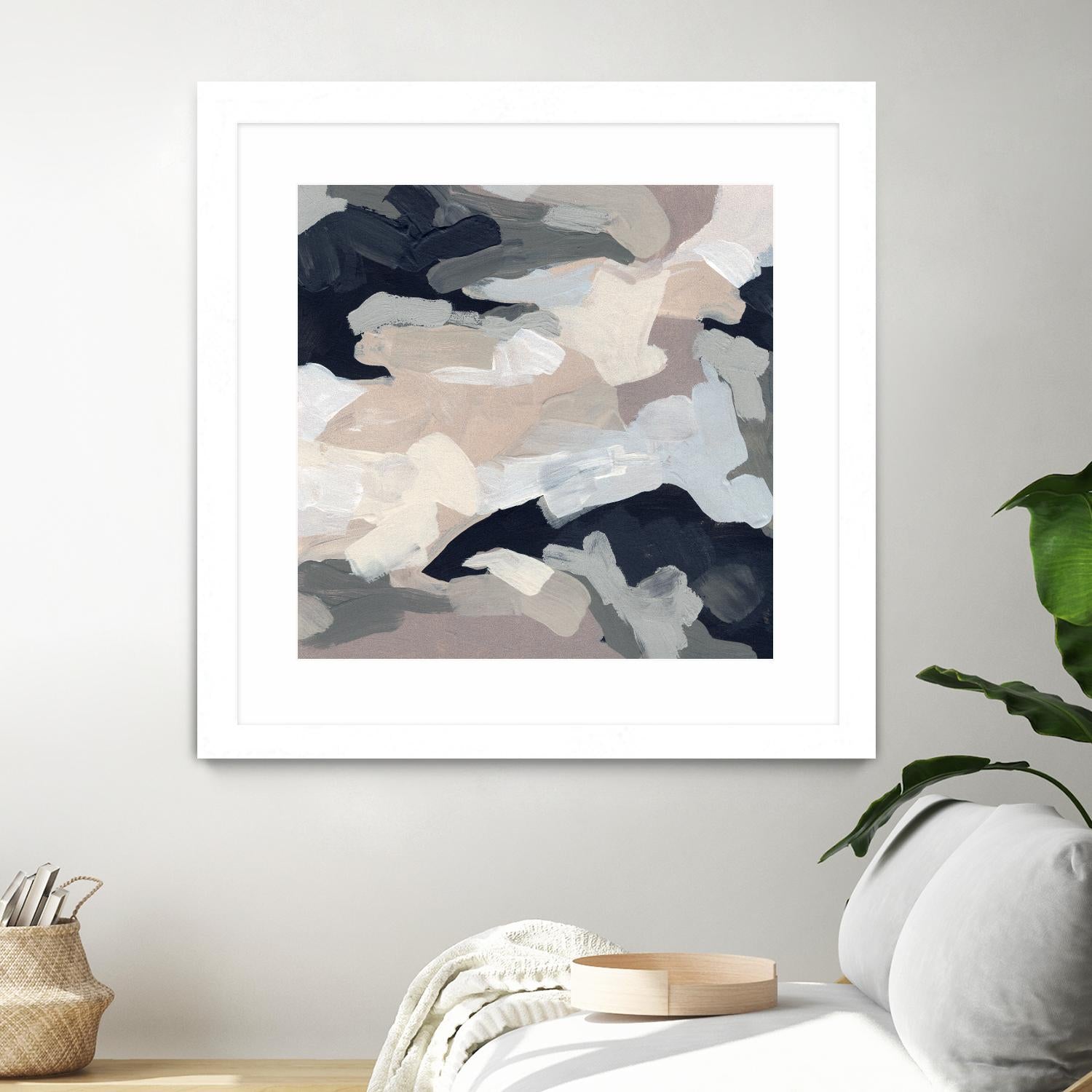 Monochrome Currents I by June Vess on GIANT ART - white abstract abstract