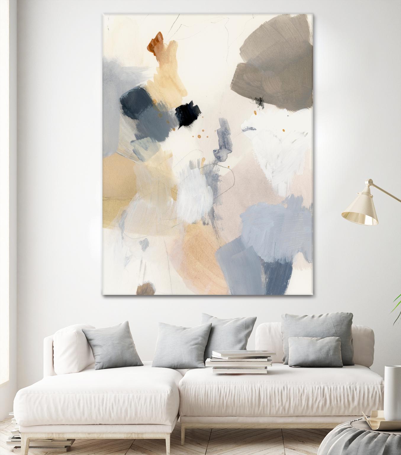 Neutral Scrawl II by Victoria Barnes on GIANT ART - grey abstract abstract