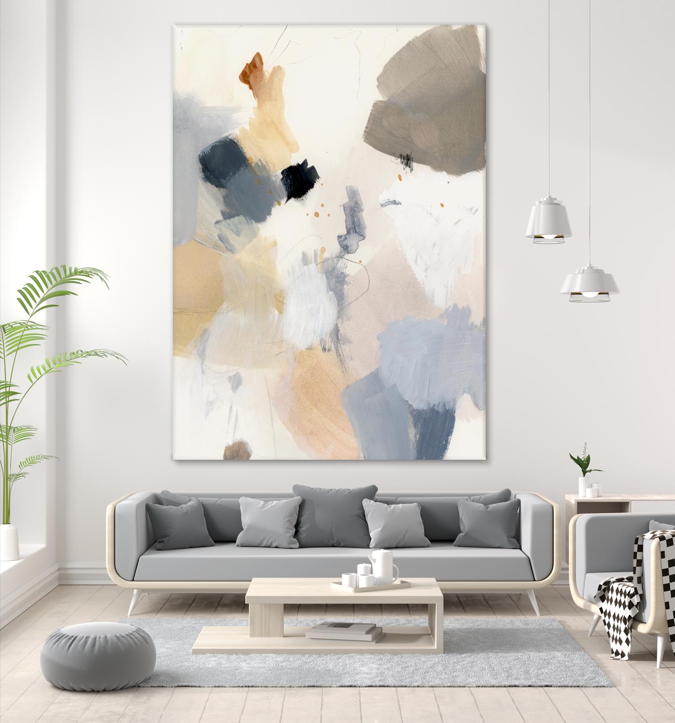 Neutral Scrawl II by Victoria Barnes on GIANT ART - grey abstract abstract