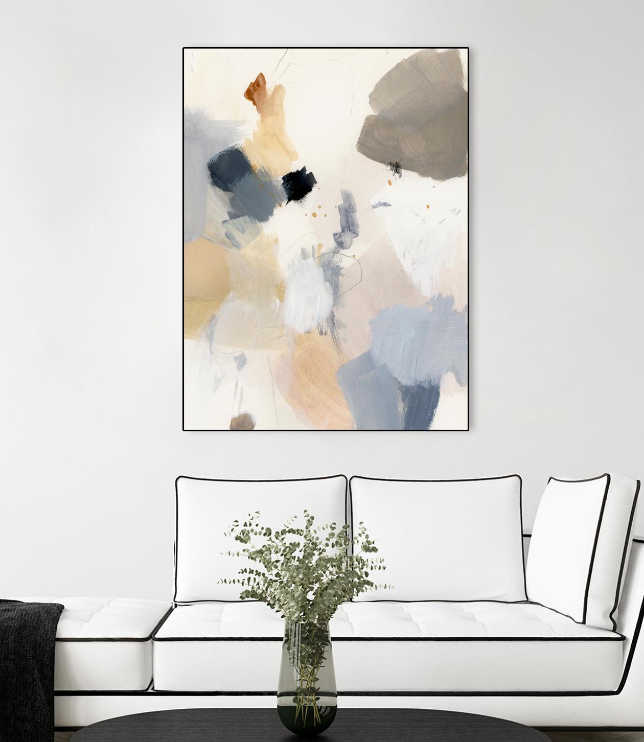 Neutral Scrawl II by Victoria Barnes on GIANT ART - grey abstract abstract