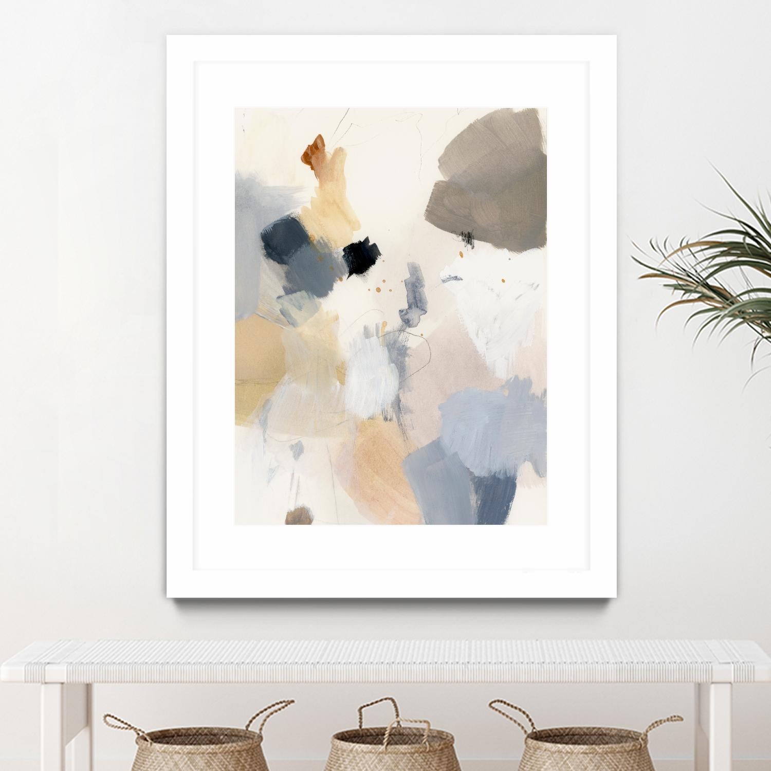 Neutral Scrawl II by Victoria Barnes on GIANT ART - grey abstract abstract