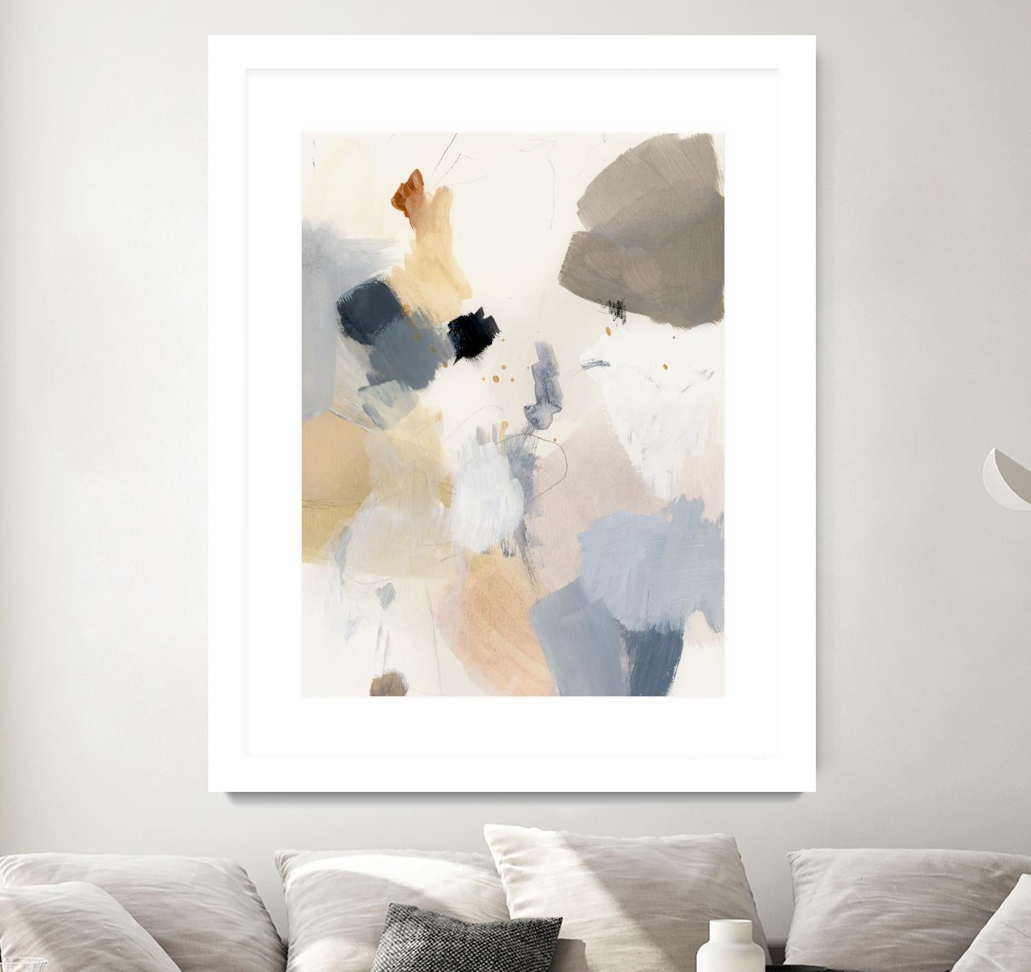 Neutral Scrawl II by Victoria Barnes on GIANT ART - grey abstract abstract