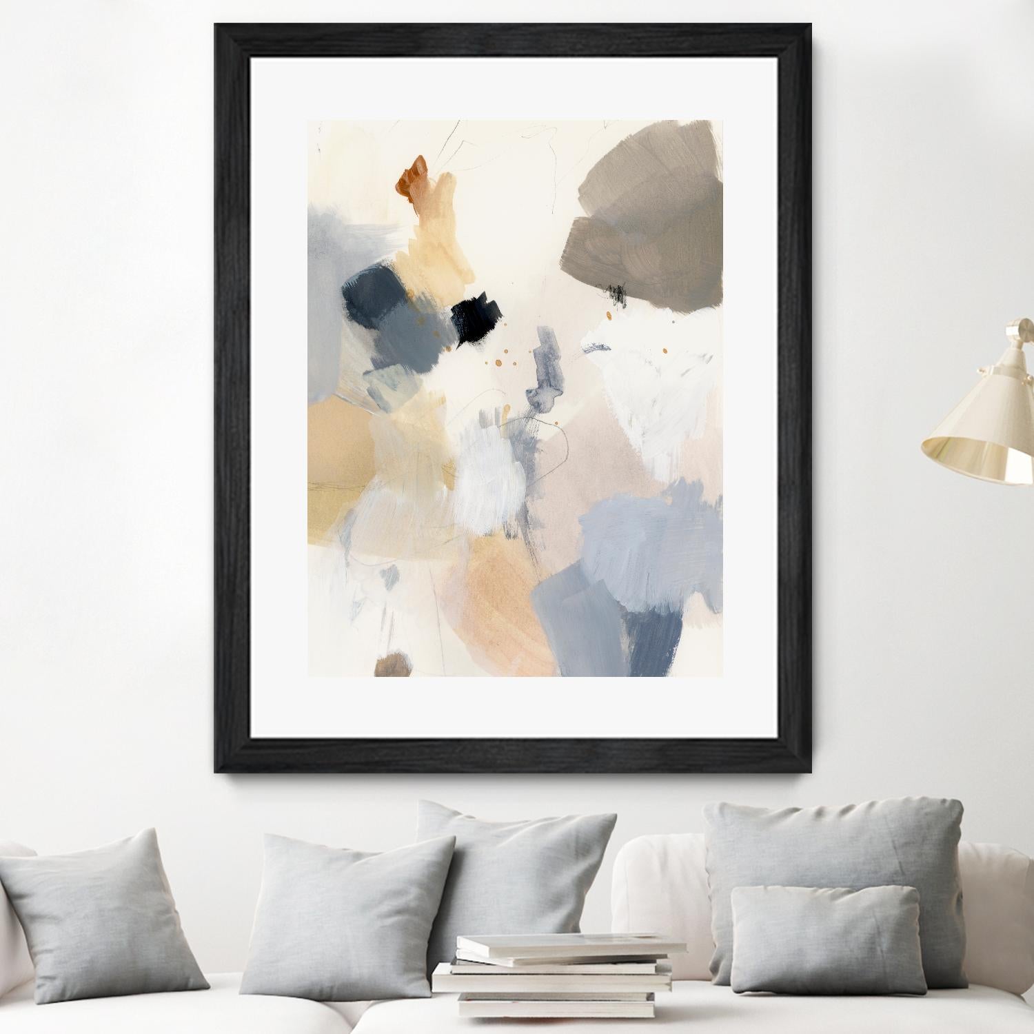 Neutral Scrawl II by Victoria Barnes on GIANT ART - grey abstract abstract