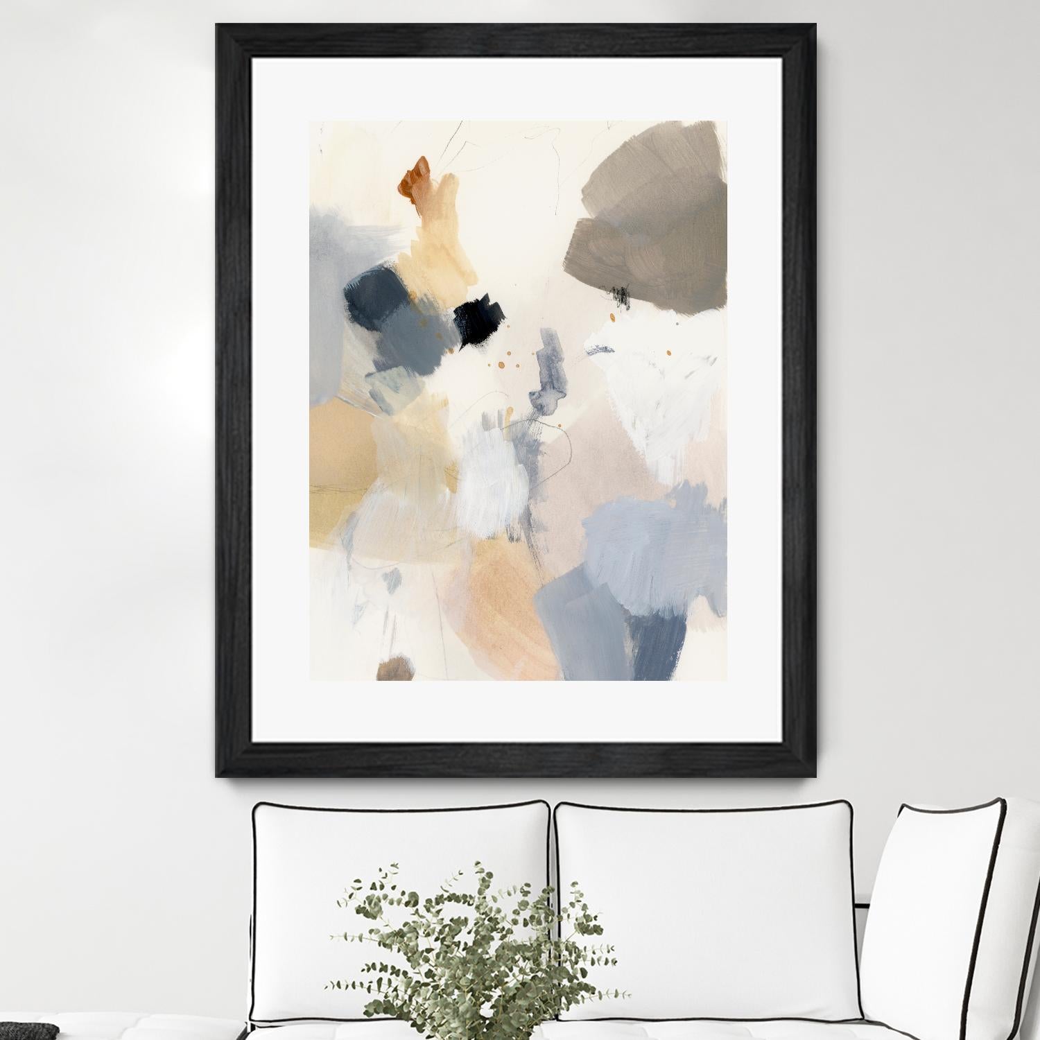 Neutral Scrawl II by Victoria Barnes on GIANT ART - grey abstract abstract