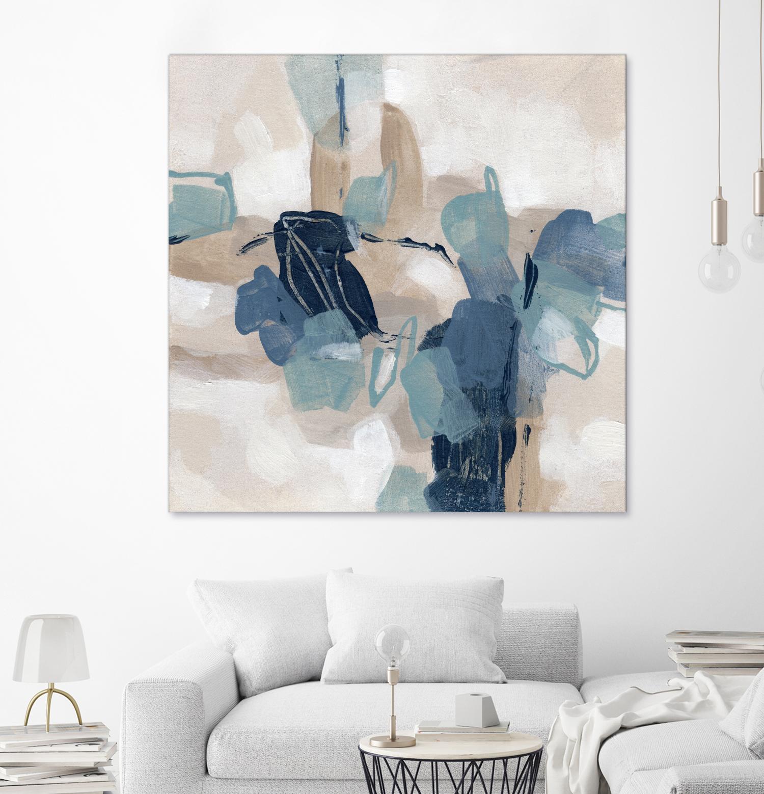 Blues Chorus II by June Vess on GIANT ART - beige abstract abstract